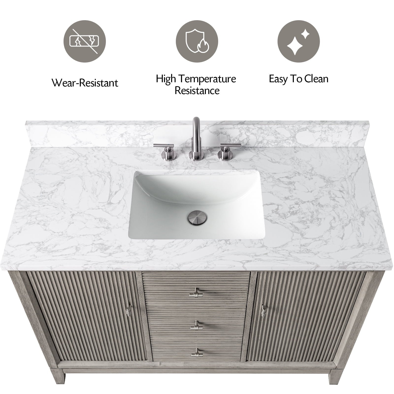Linear Driftwood Gray / Brushed Nickel