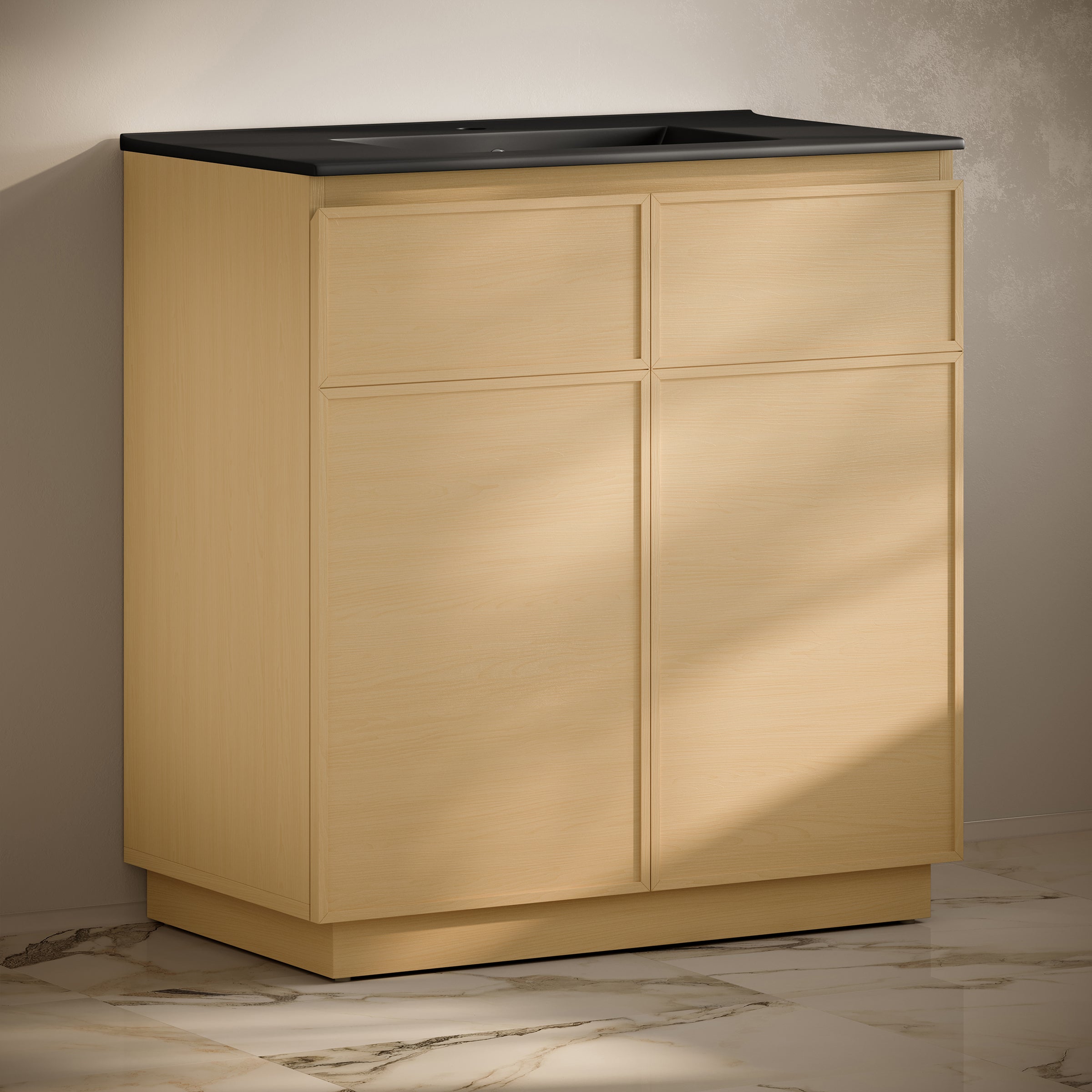 Natural Oak / Black / 1-Hole