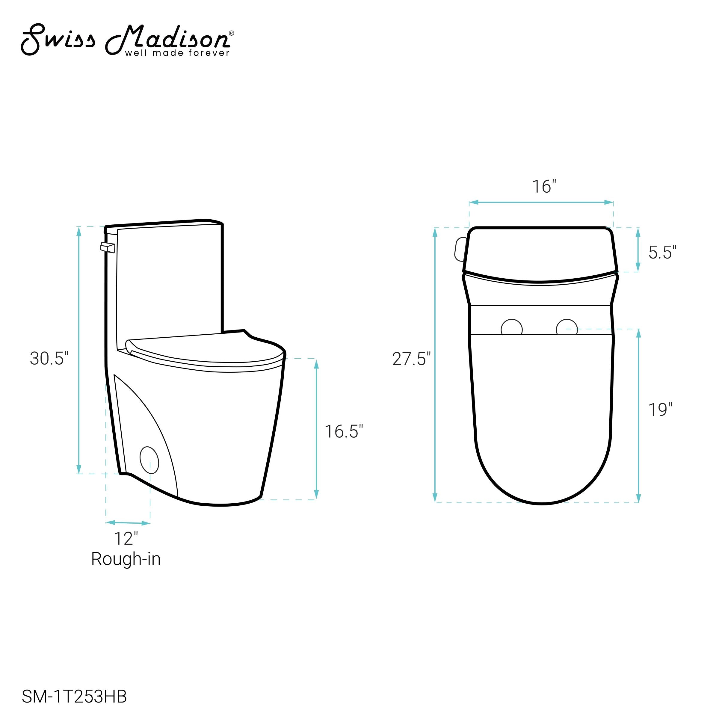 Glossy White / Single - Left / Black