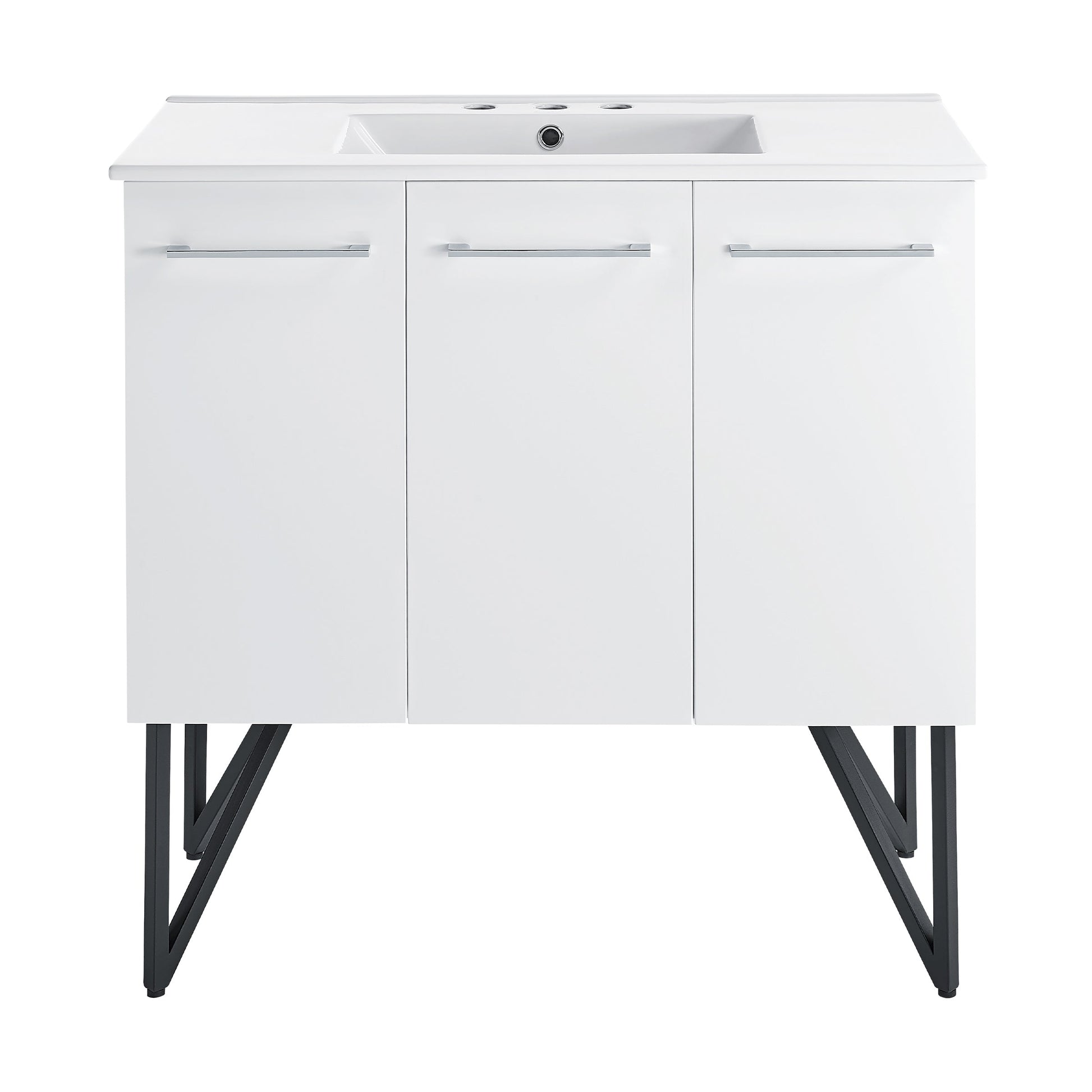 White / White / 3-Hole