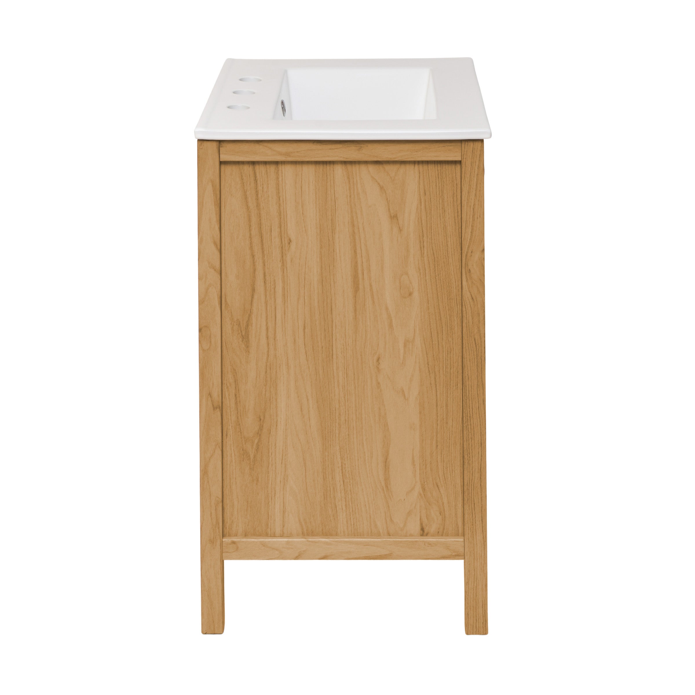Golden Oak / White / 3-Hole