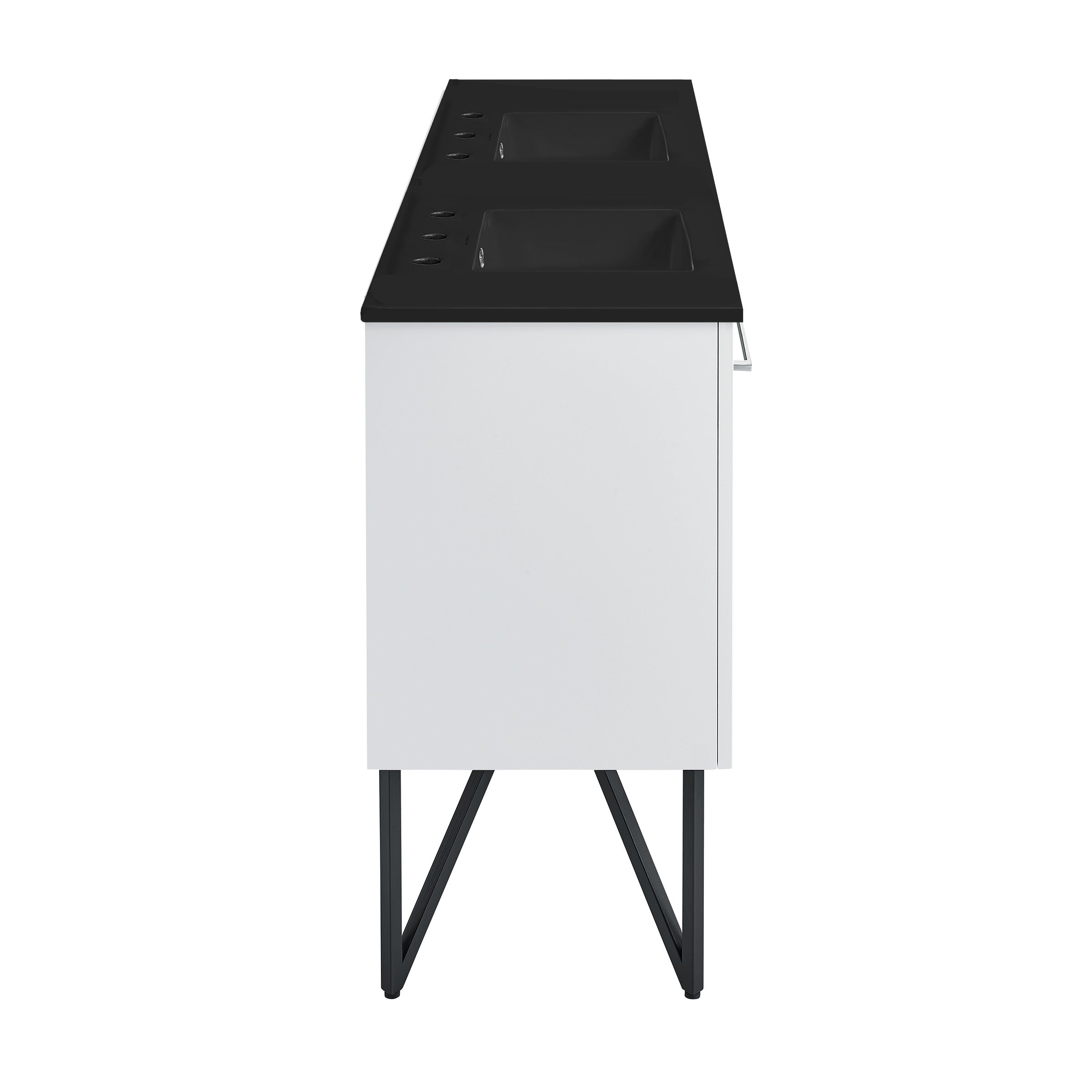 White / Matte Black / 3-Hole