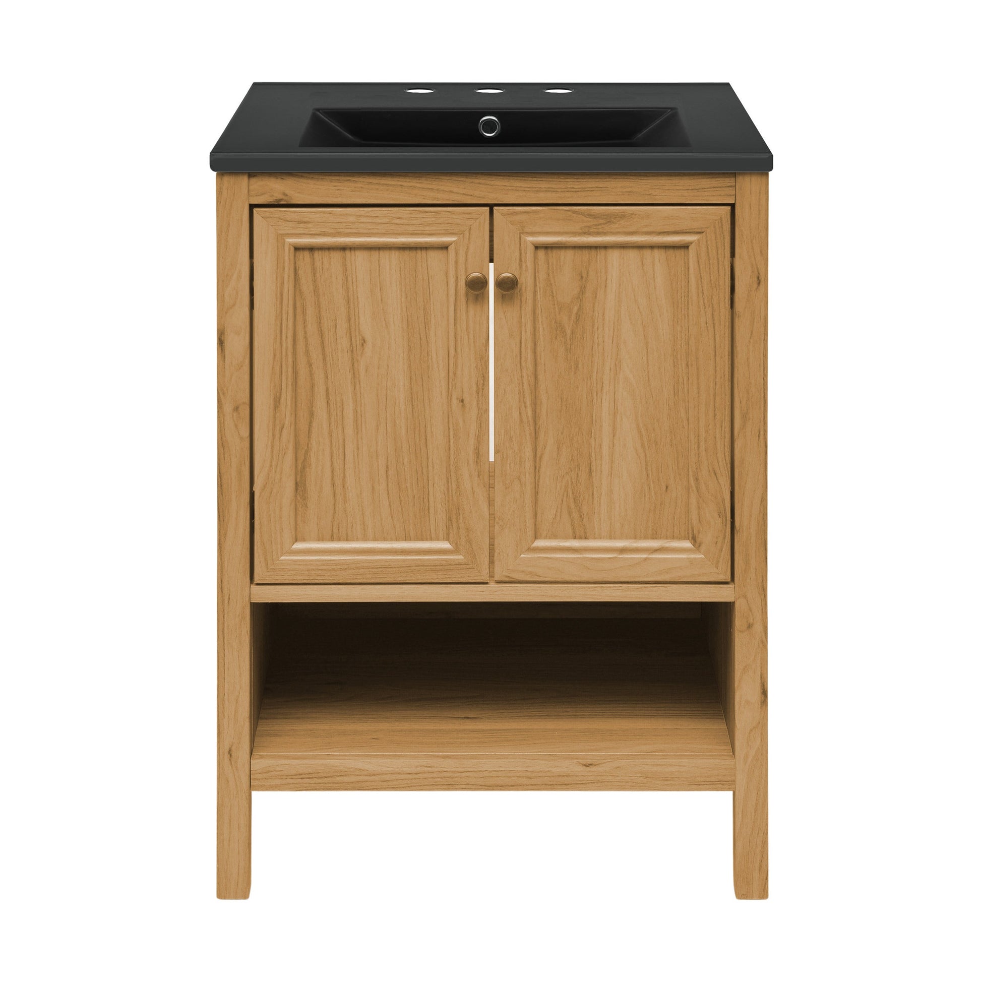 Golden Oak / Black / 3-Hole