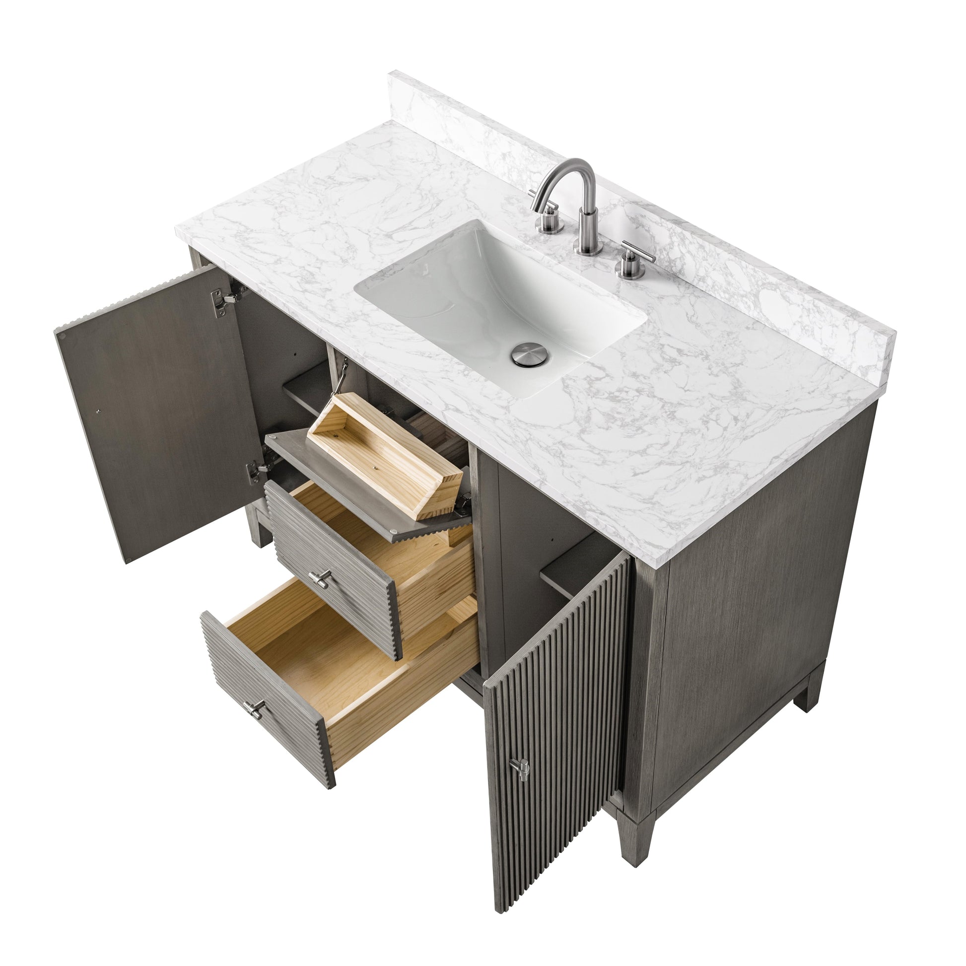 Linear Driftwood Gray / Brushed Nickel