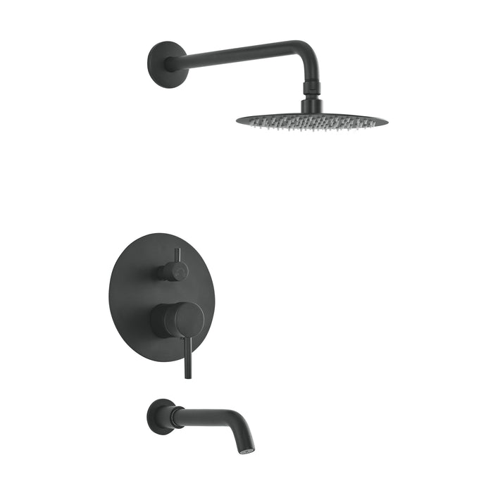 Matte Black / Without Hand Sprayer / With Tub Filler