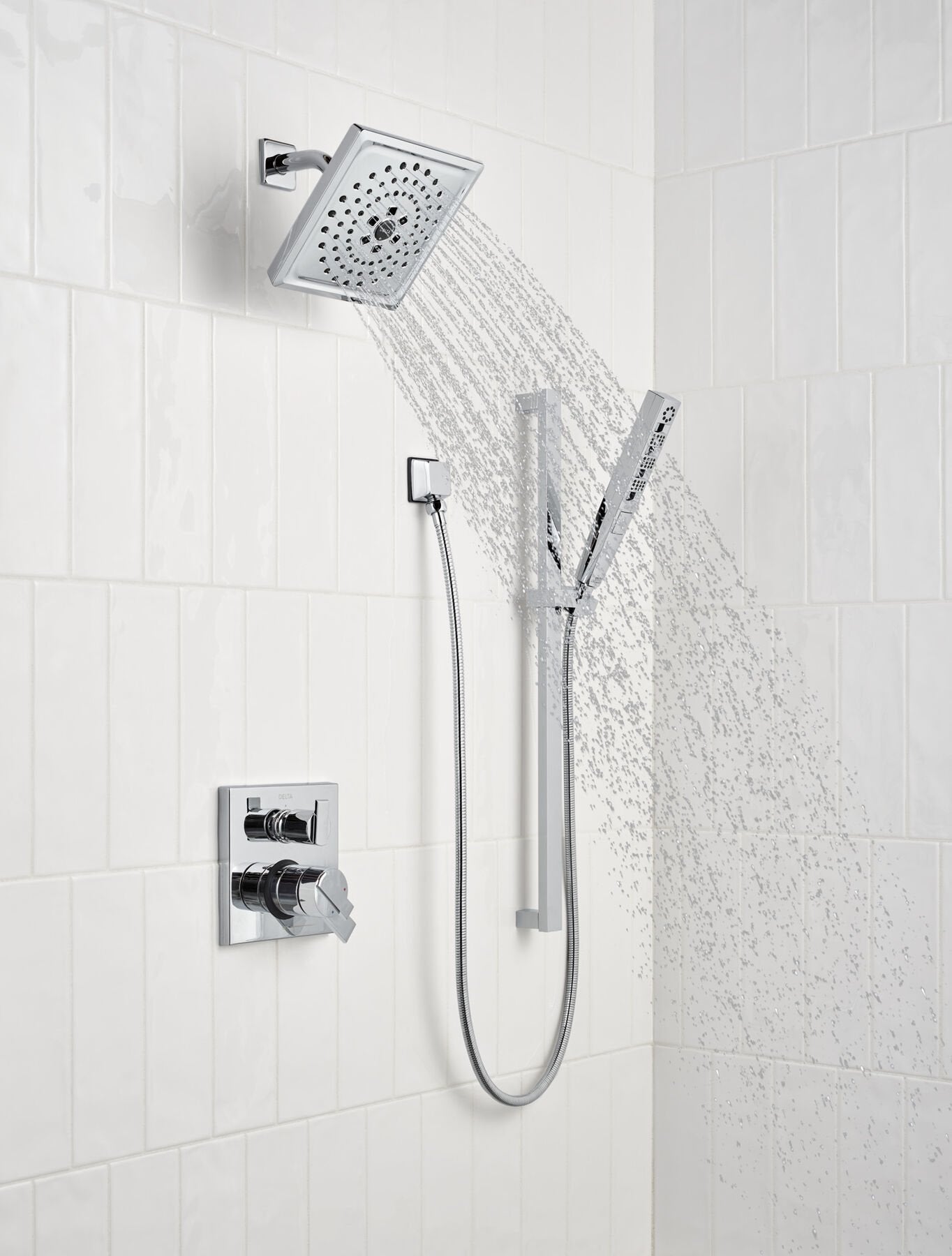 Delta Angular Modern Monitor 17 Series Valve Trim with 3-Setting Integrated Diverter