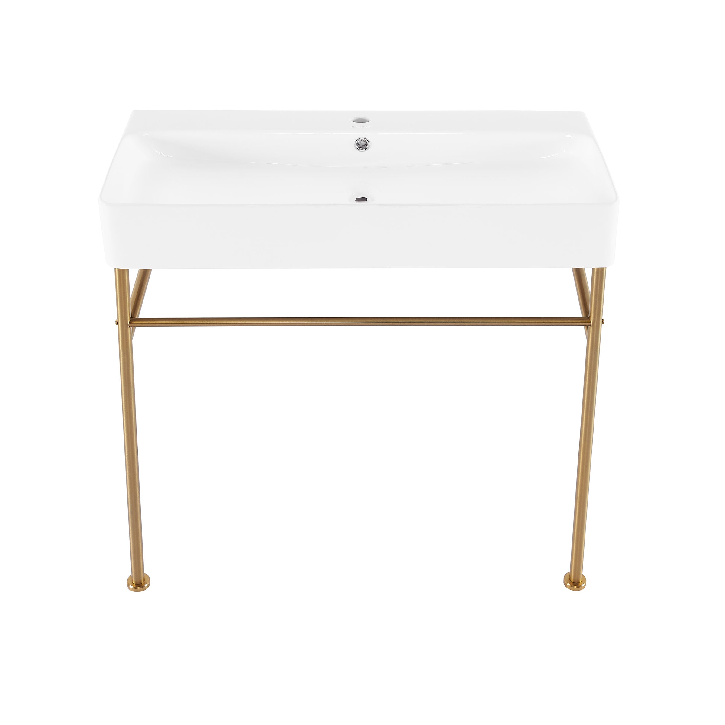 Brushed Gold / White