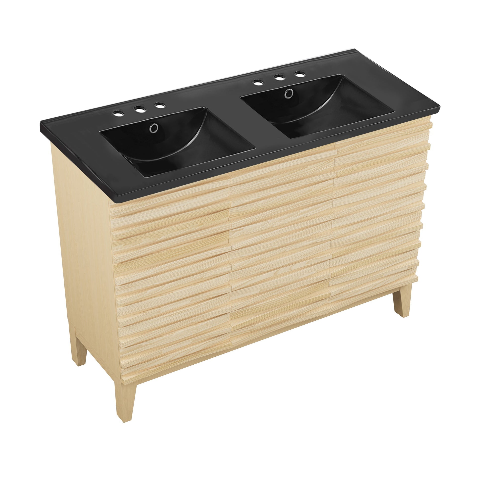 Natural Oak / Matte Black / 3-Hole
