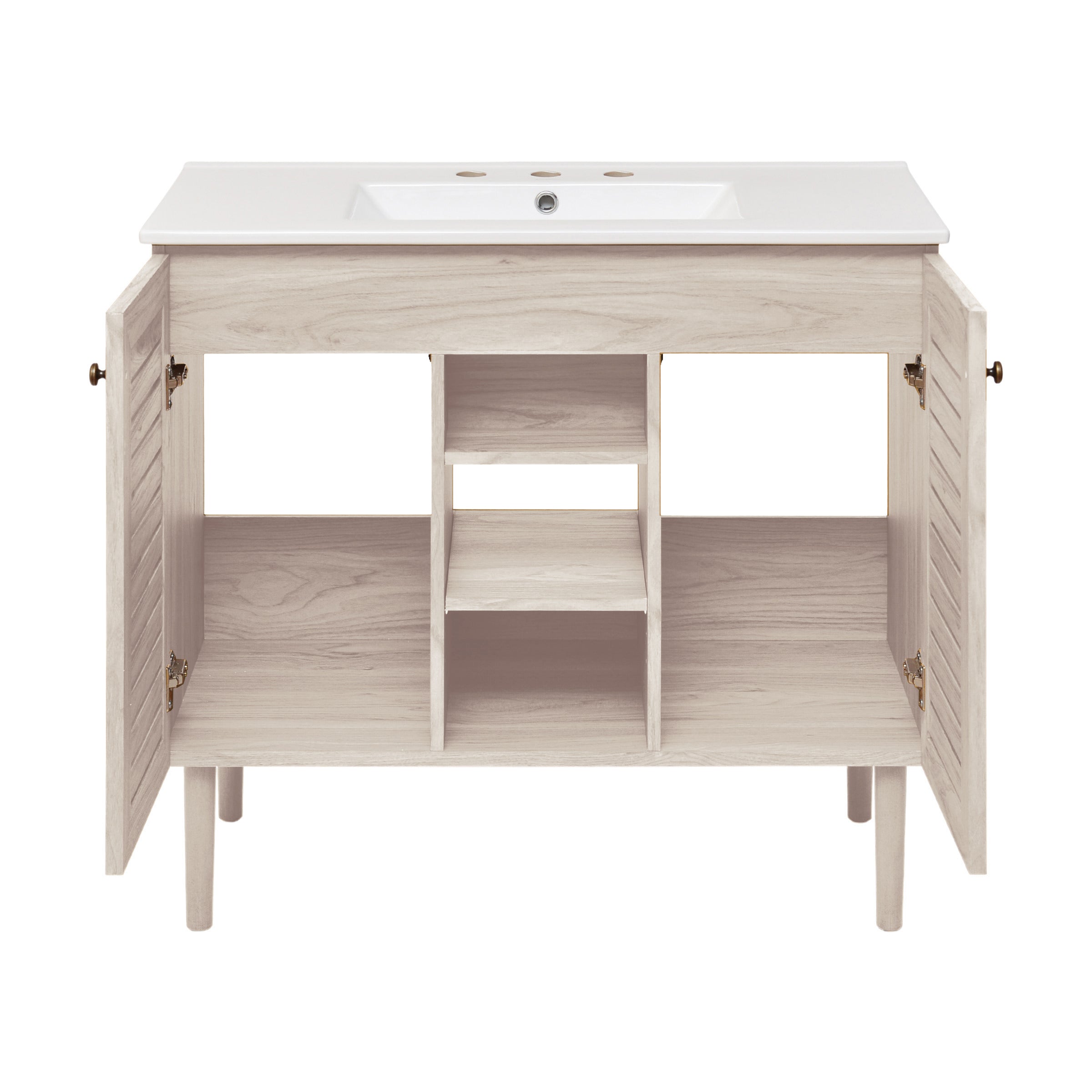 White Oak / White / 3-Hole