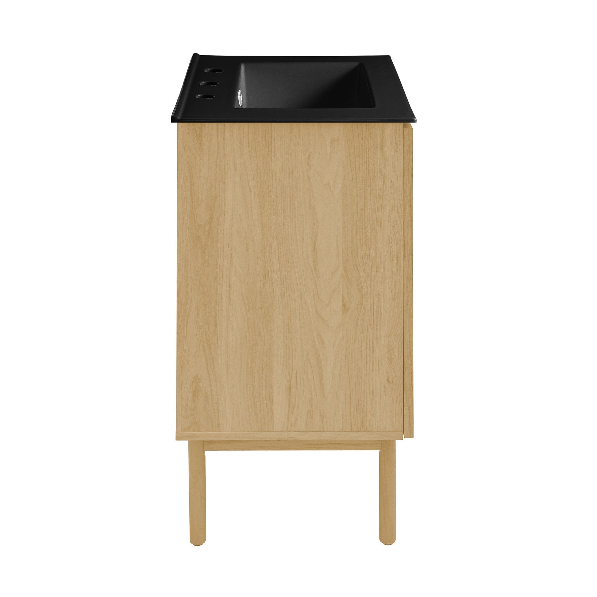 Natural Oak / Matte Black / 3-Hole