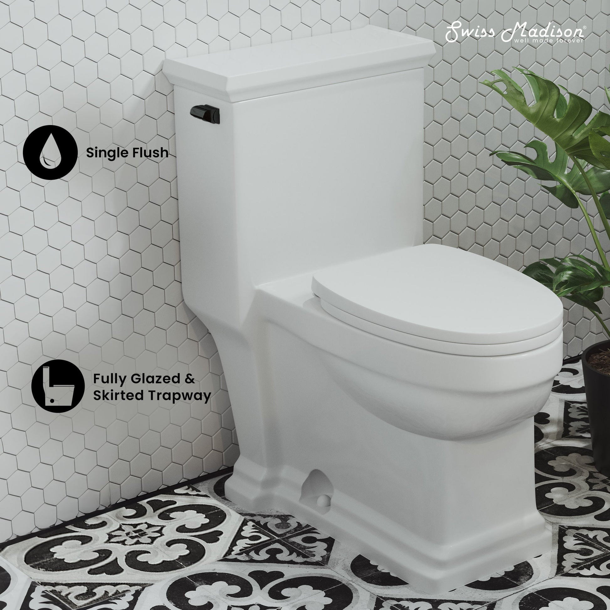Glossy White / Single - Left