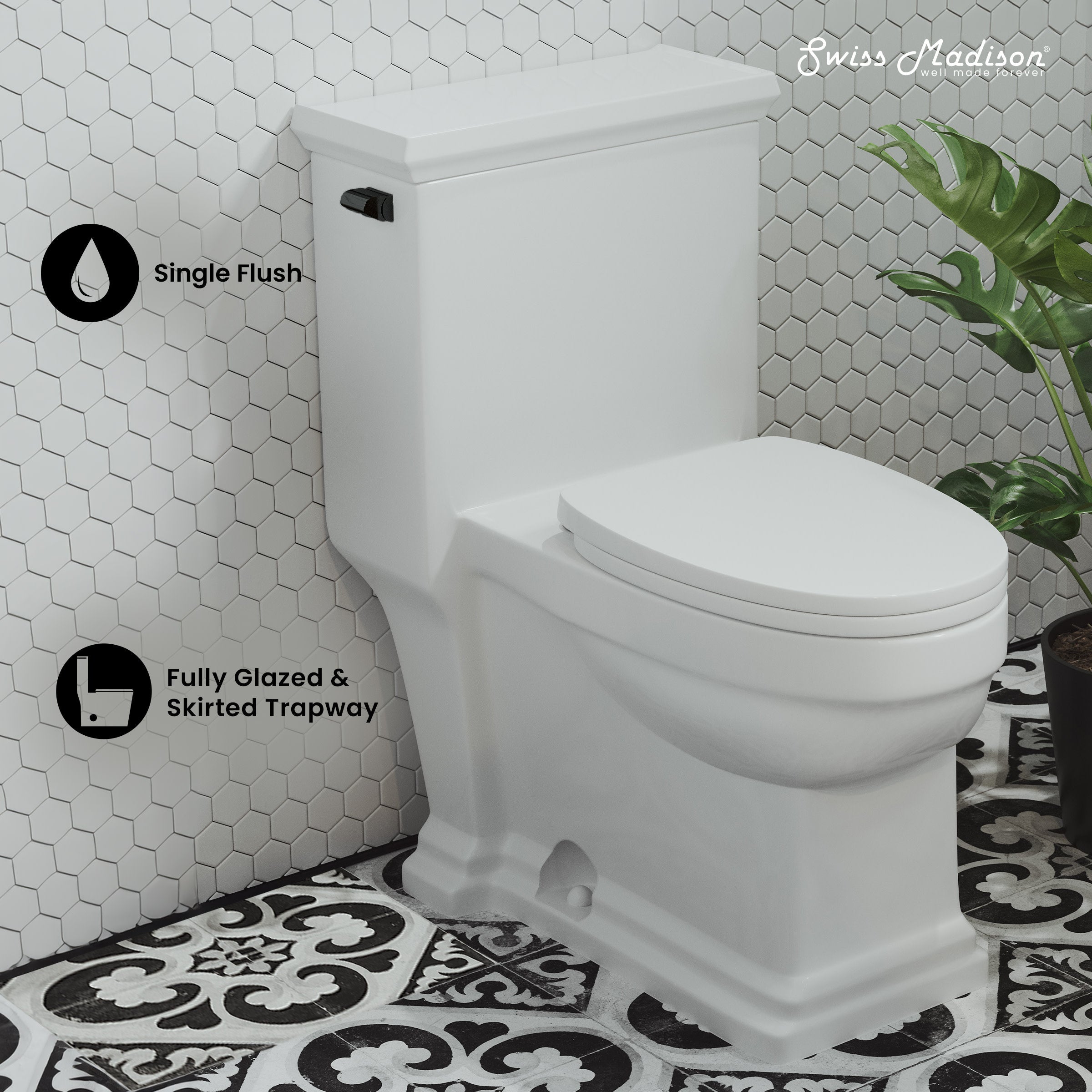 Glossy White / Single - Left
