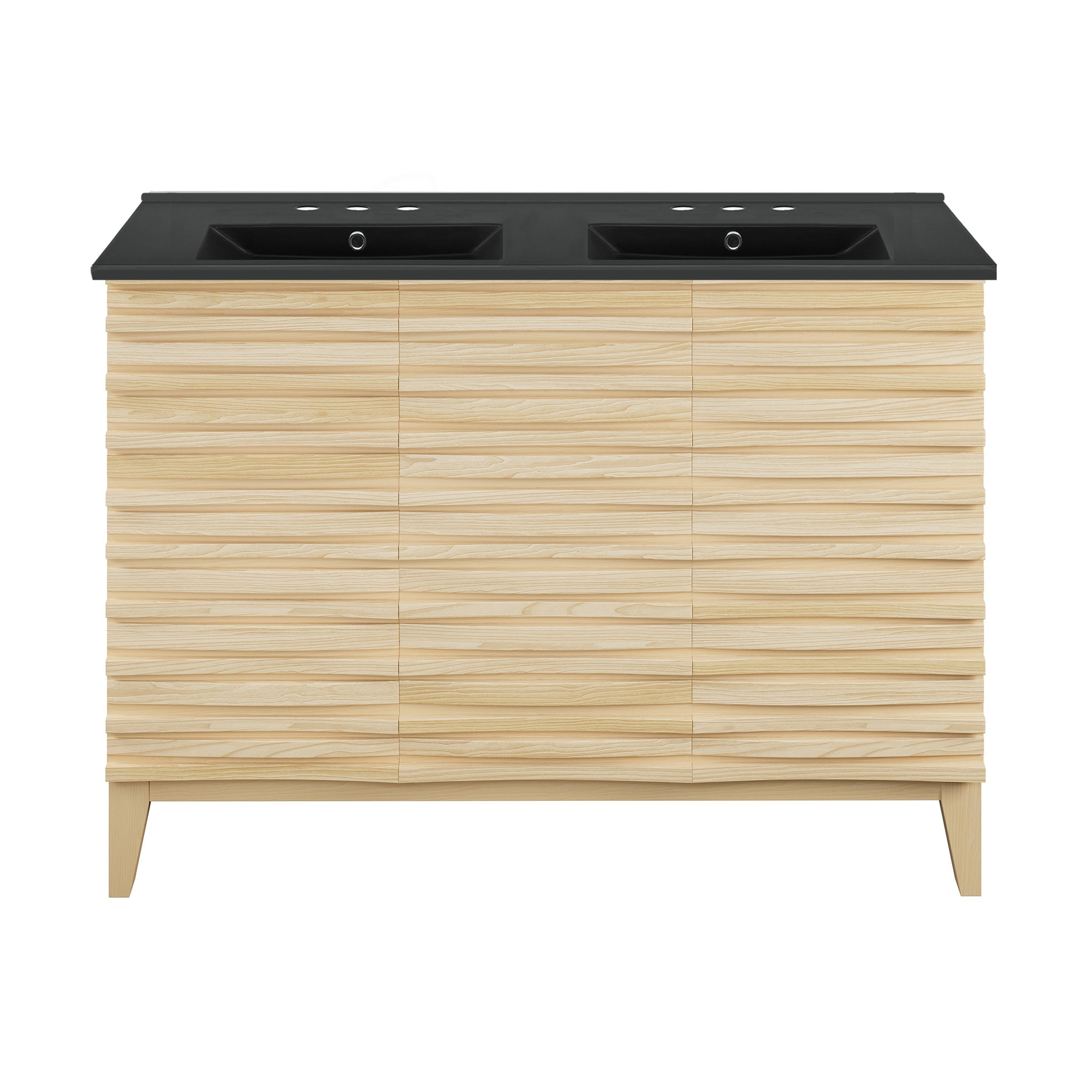 Natural Oak / Matte Black / 3-Hole