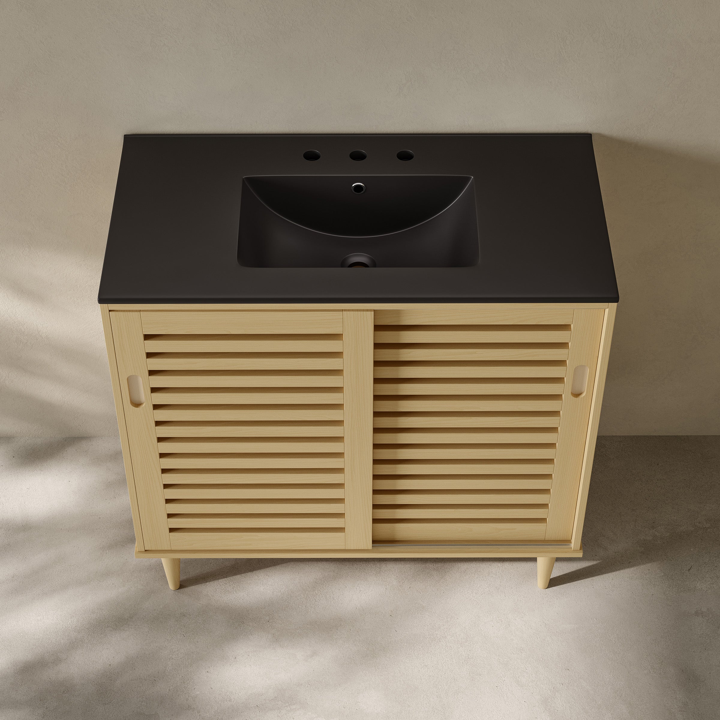 Natural Oak / Black / 3-Hole
