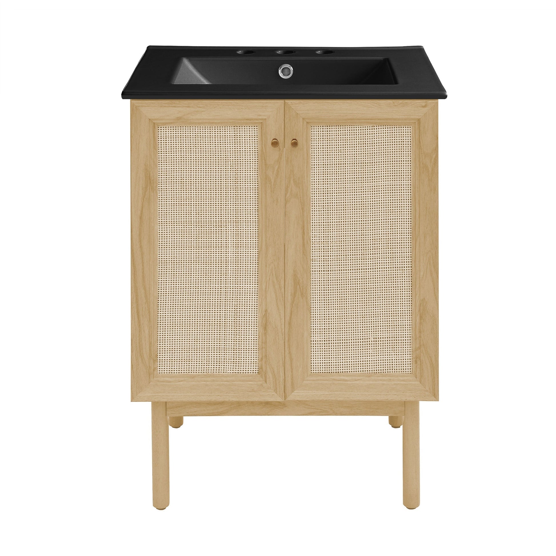 Natural Oak / Matte Black / 3-Hole