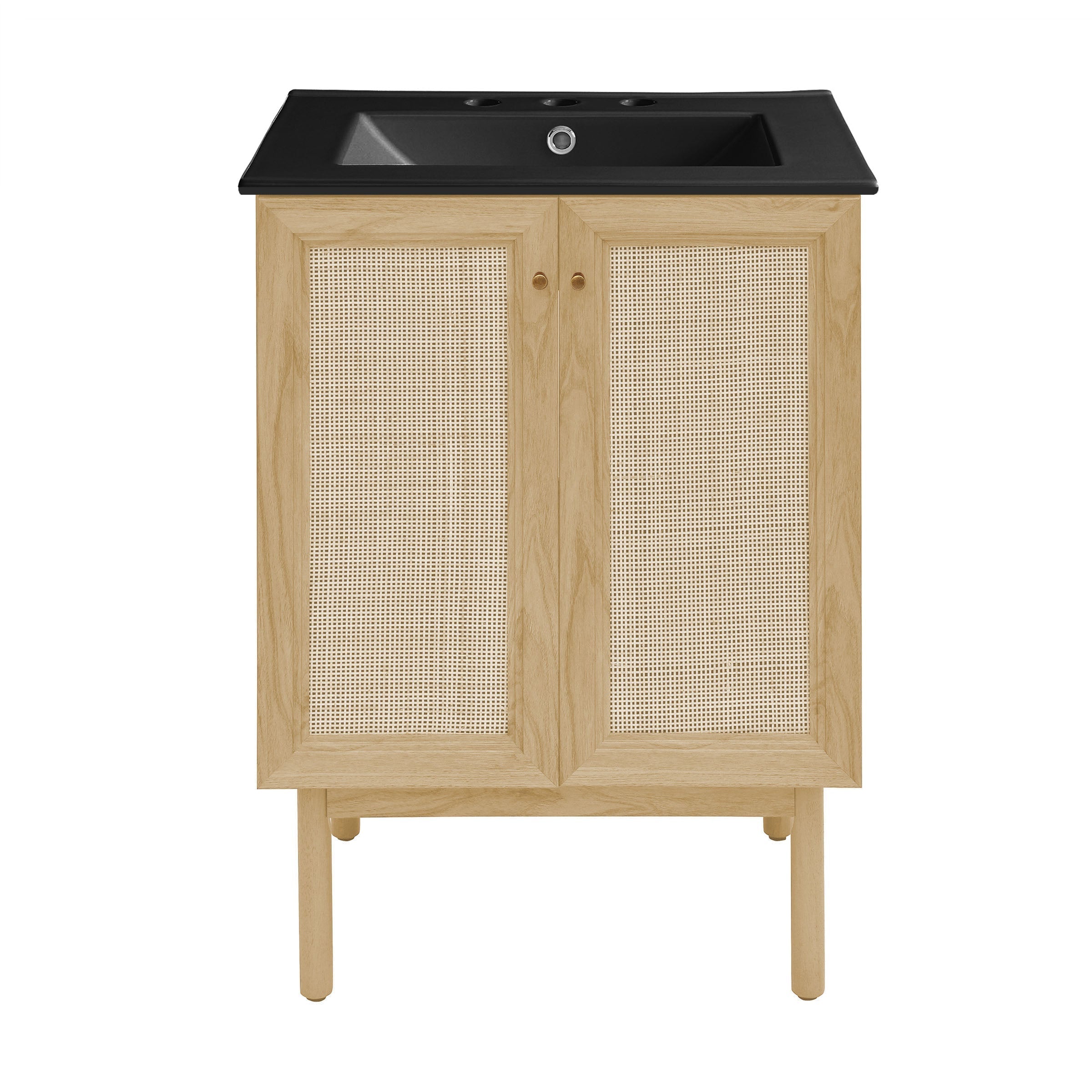 Natural Oak / Matte Black / 3-Hole