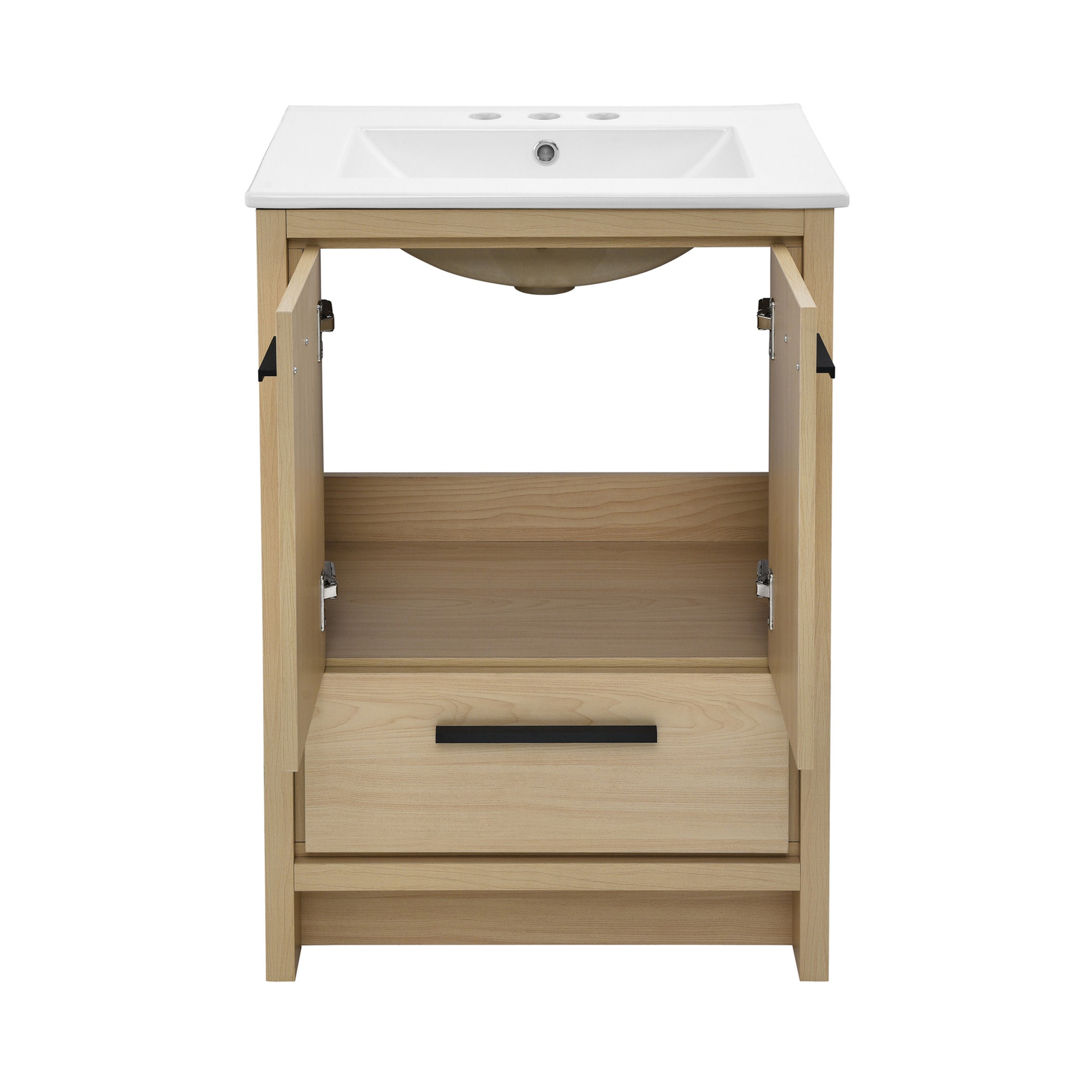 Natural Oak / White / 3-Hole