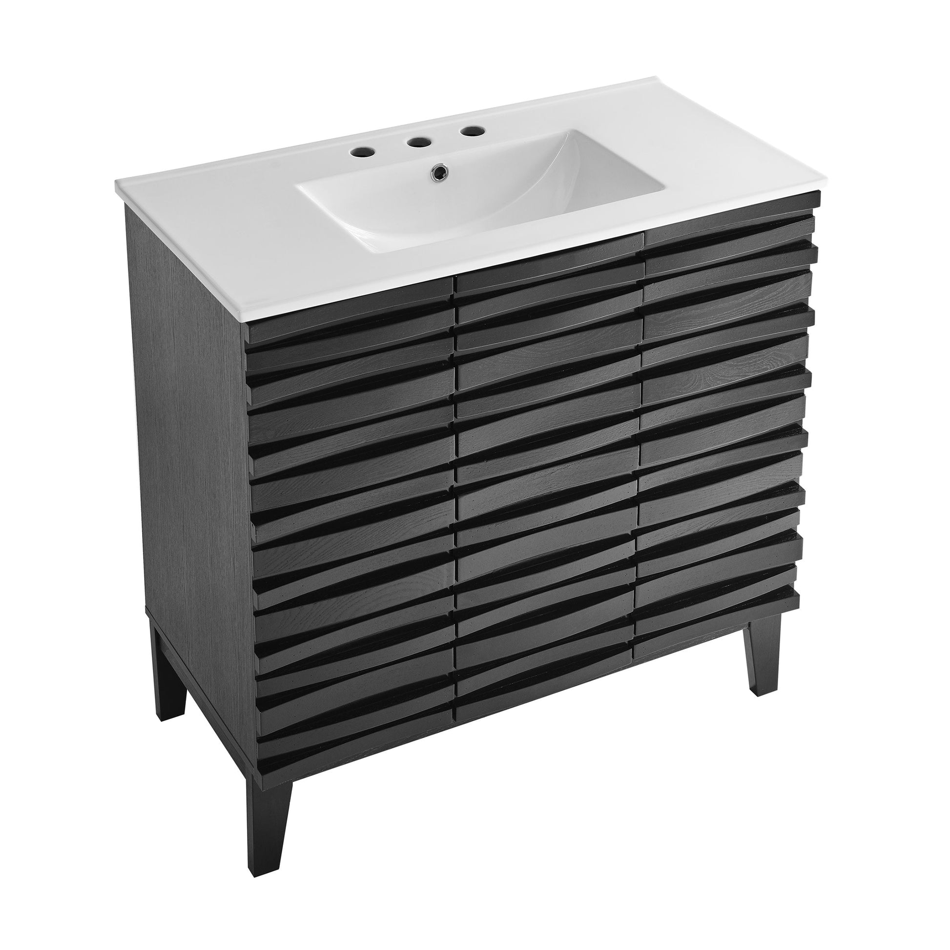 Black Oak / White / 3-Hole