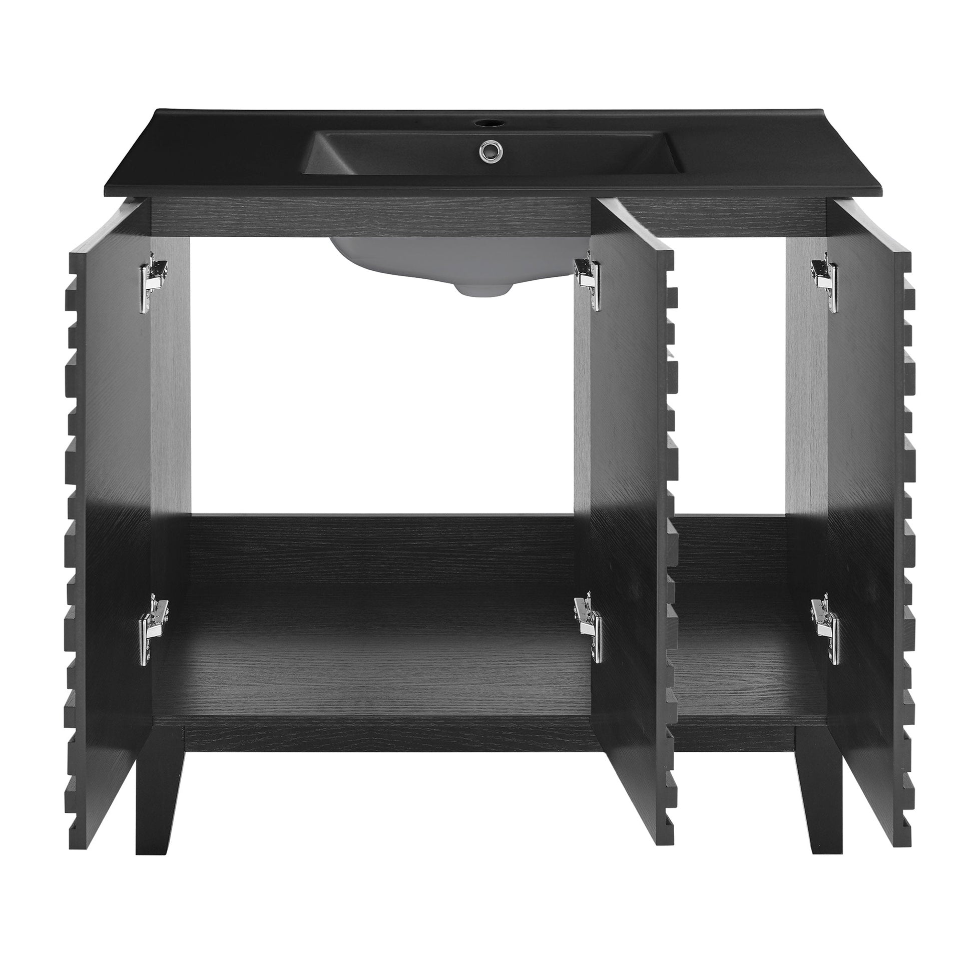Black Oak / Matte Black / 1-Hole