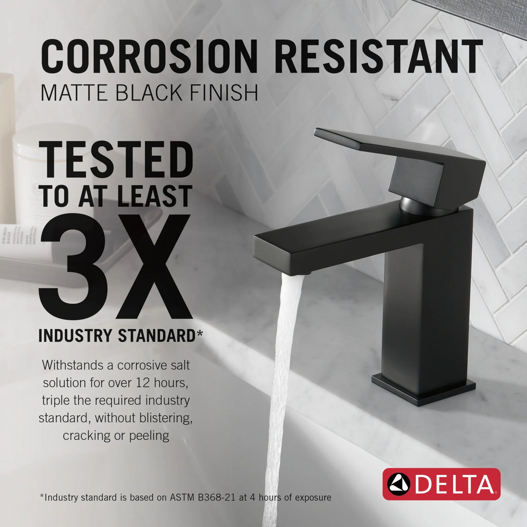 Delta Modern Single Handle Project-Pack Bathroom Faucet