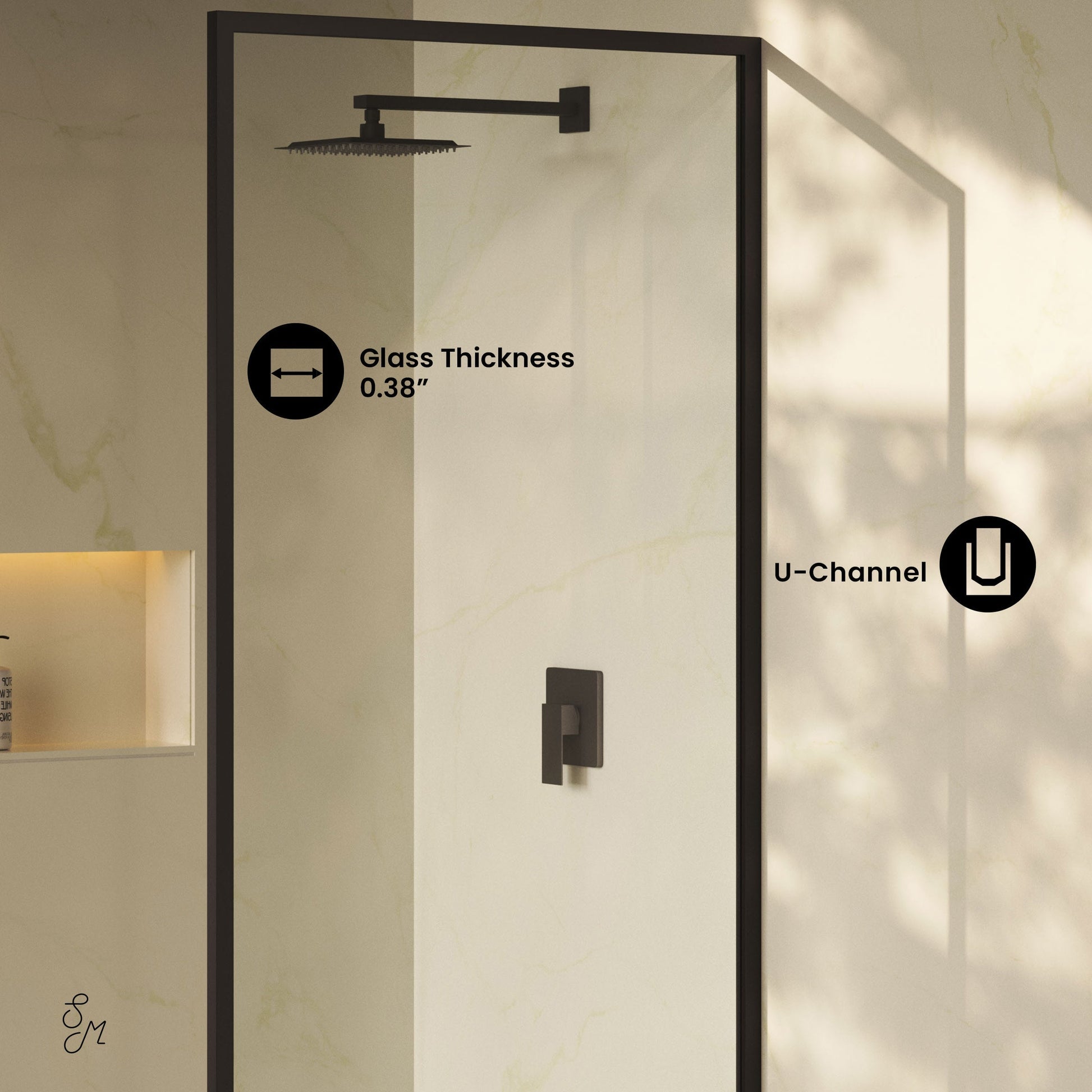Matte Black / Shower Door