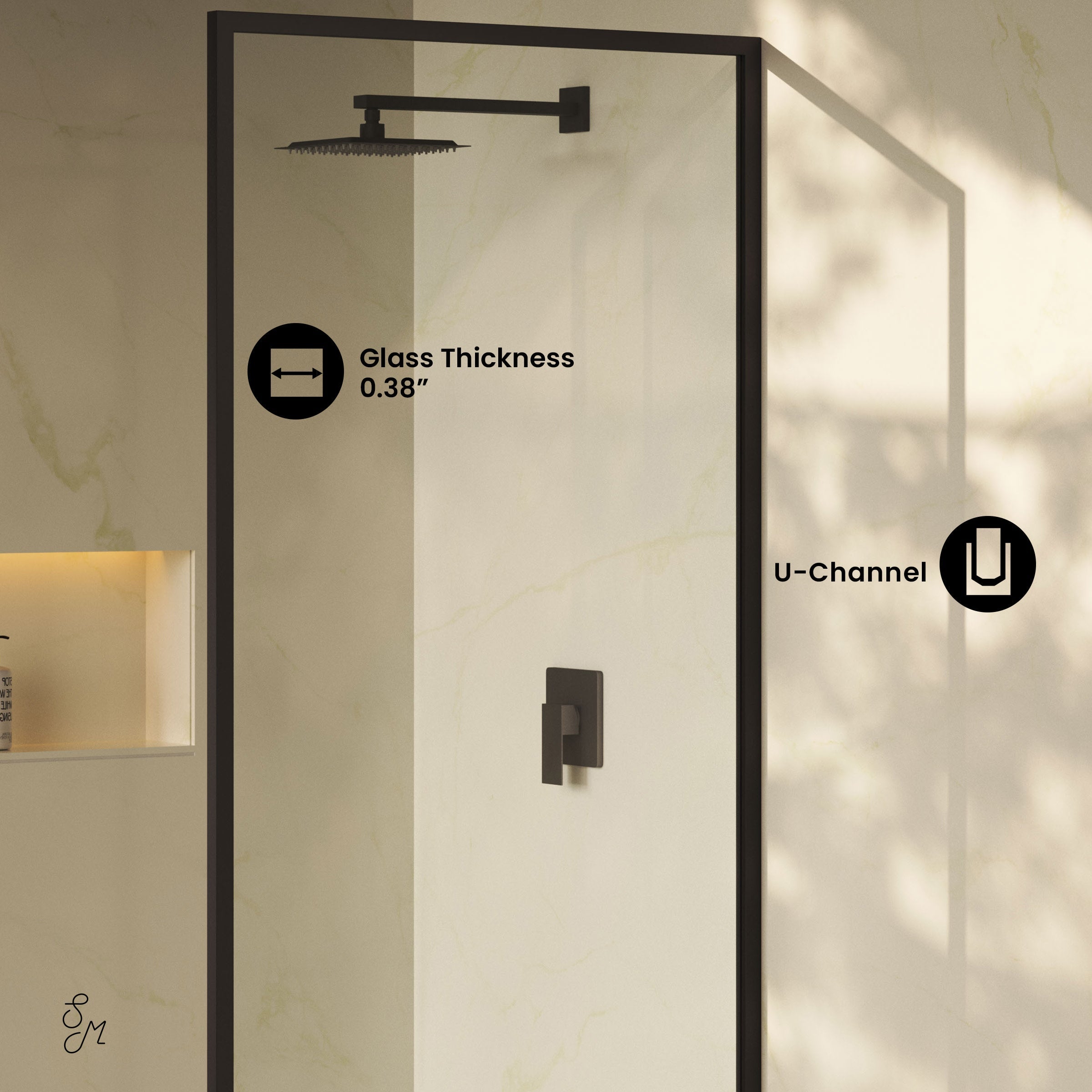 Matte Black / Shower Door