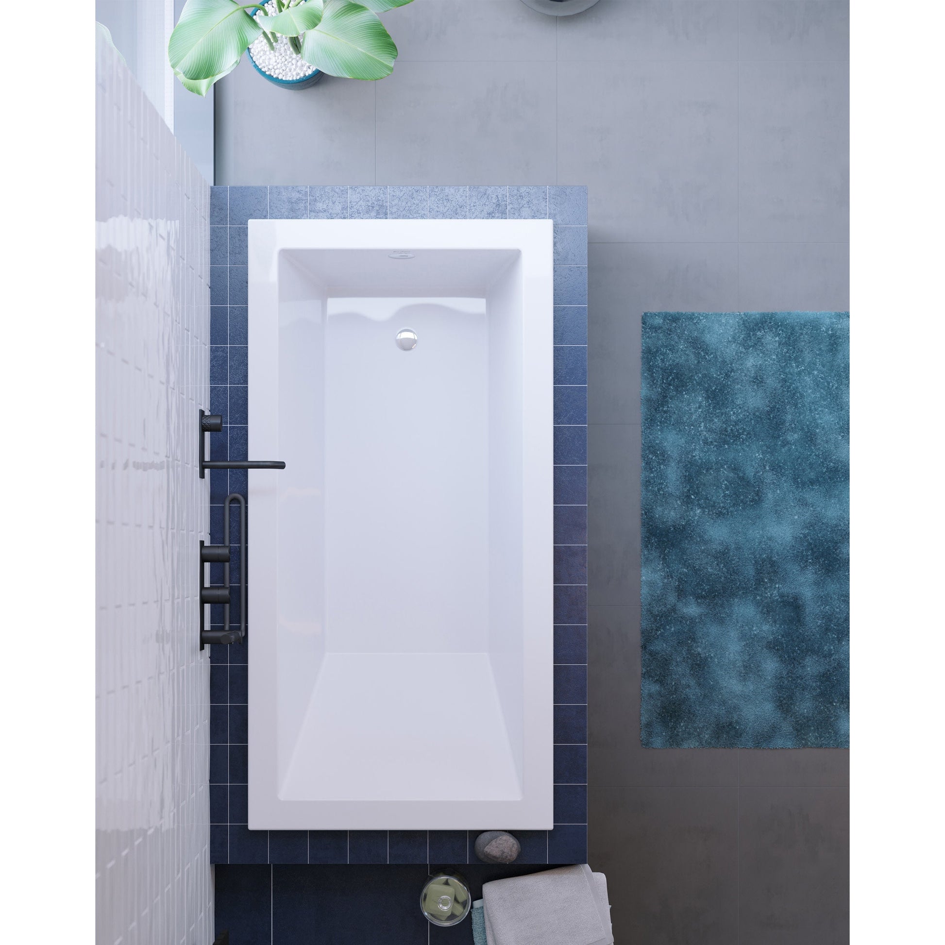 Glossy White / Drop-in / Reversible