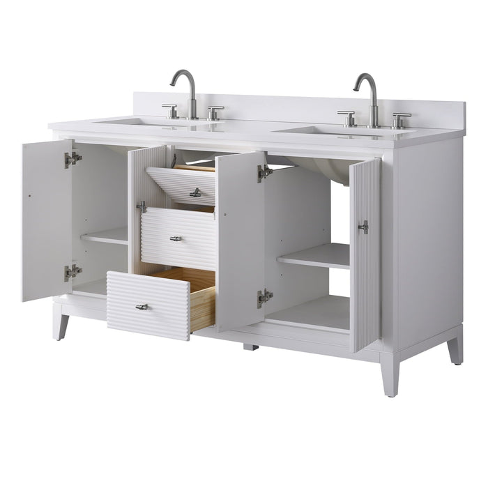 Linear White / Brushed Nickel