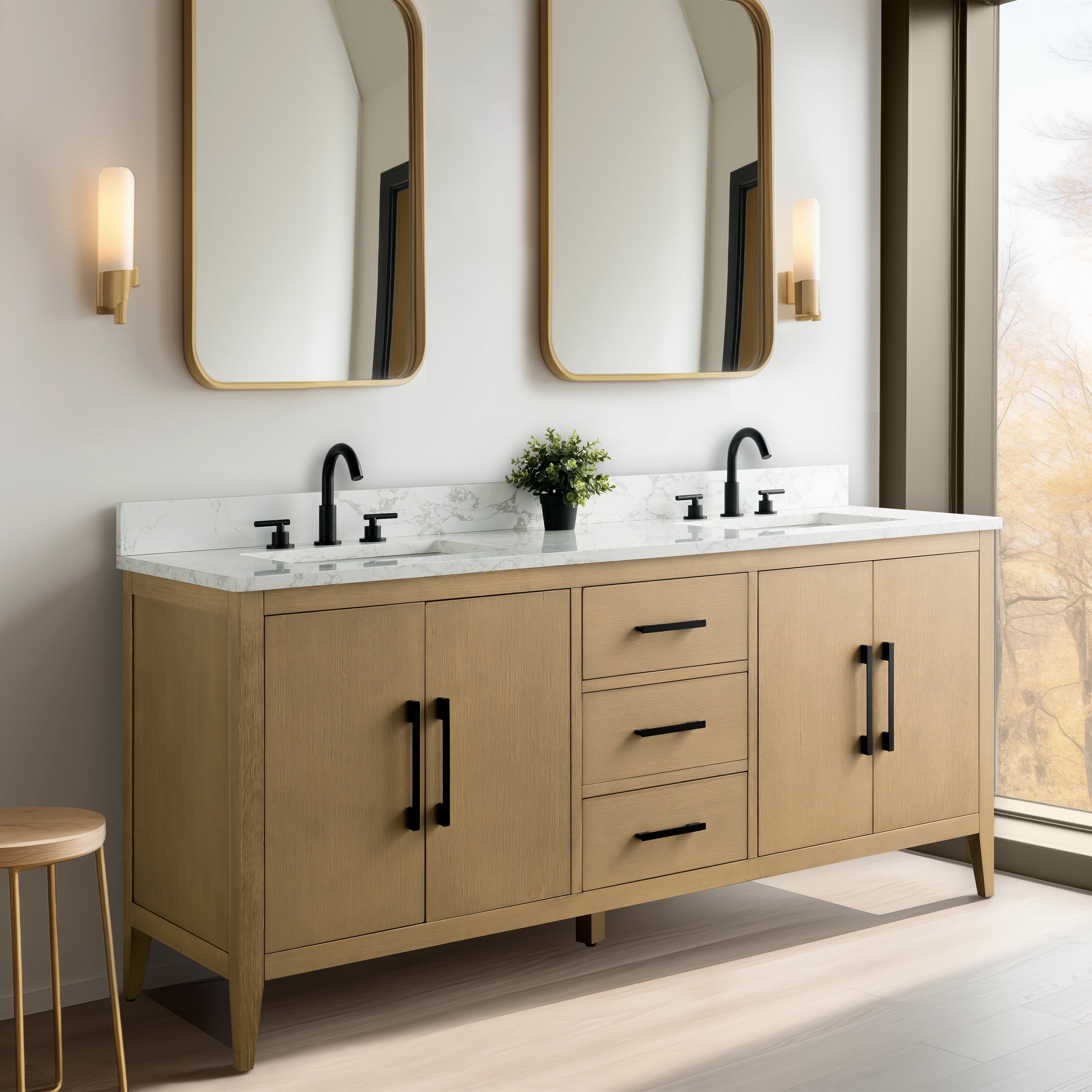 Natural Oak / Matte Black