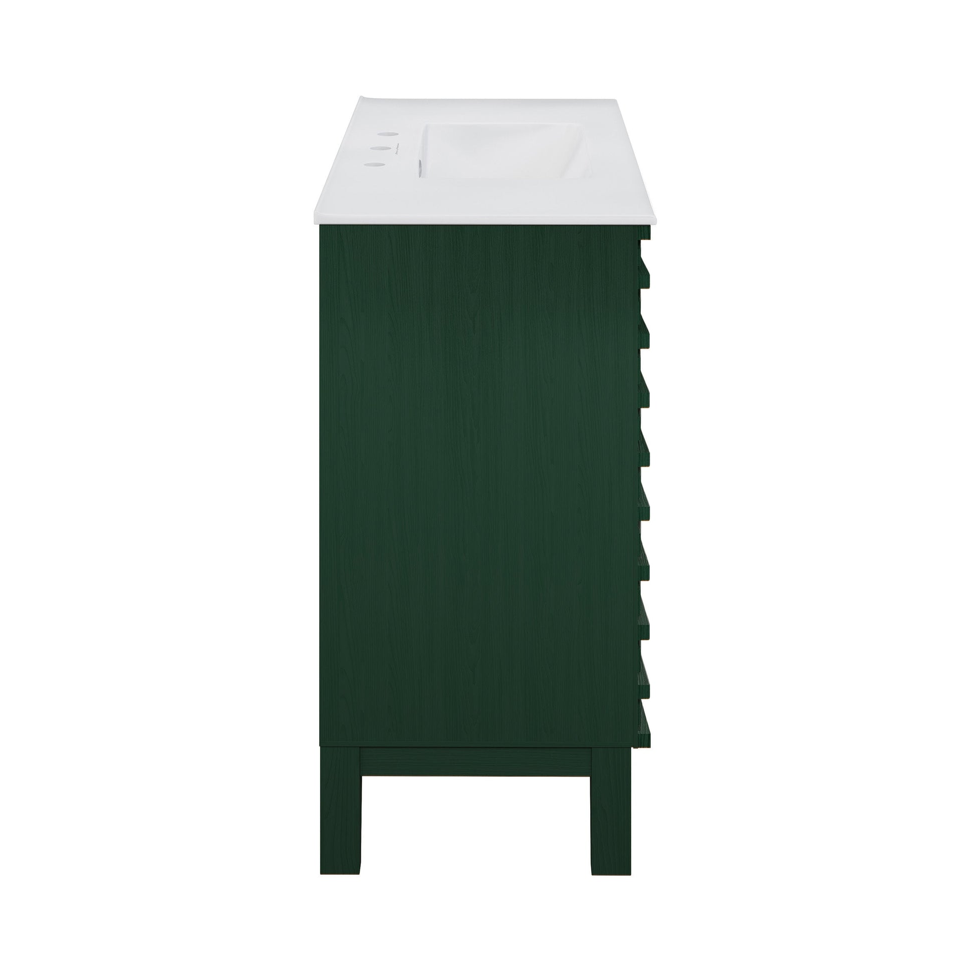 Green Oak / White / 3-Hole