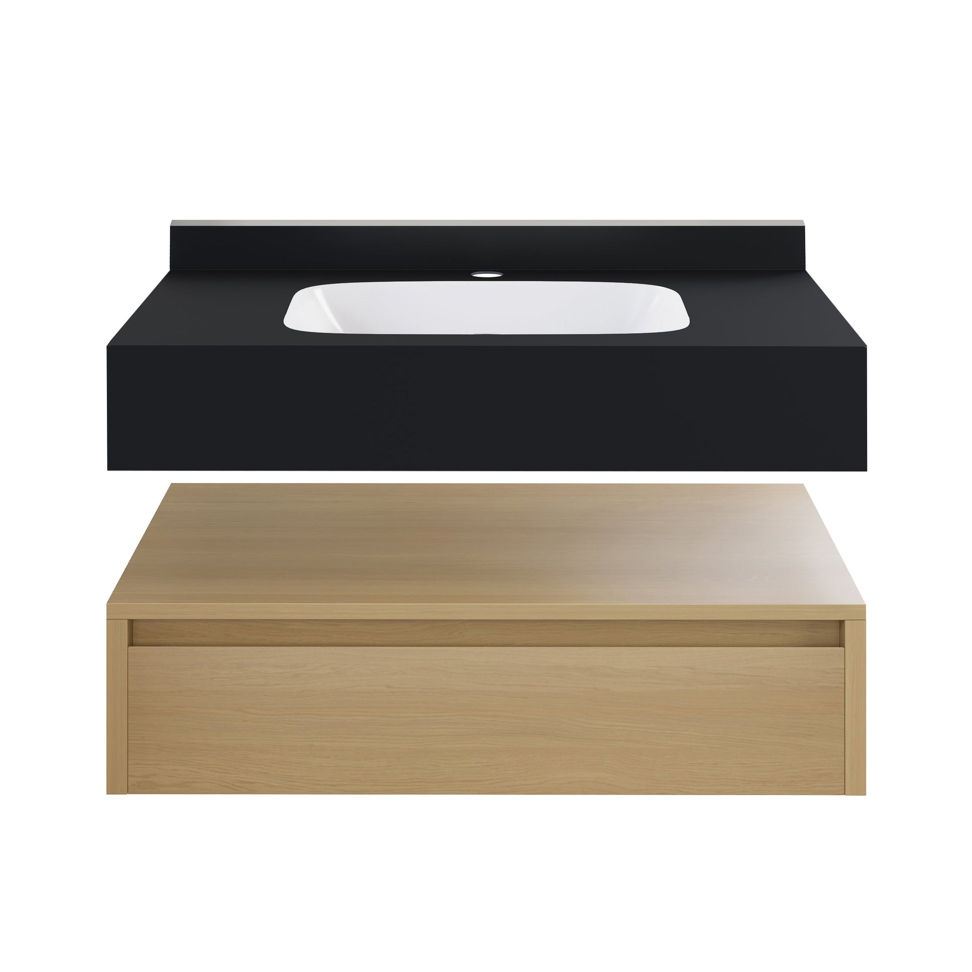 Natural Oak / Black Marquina