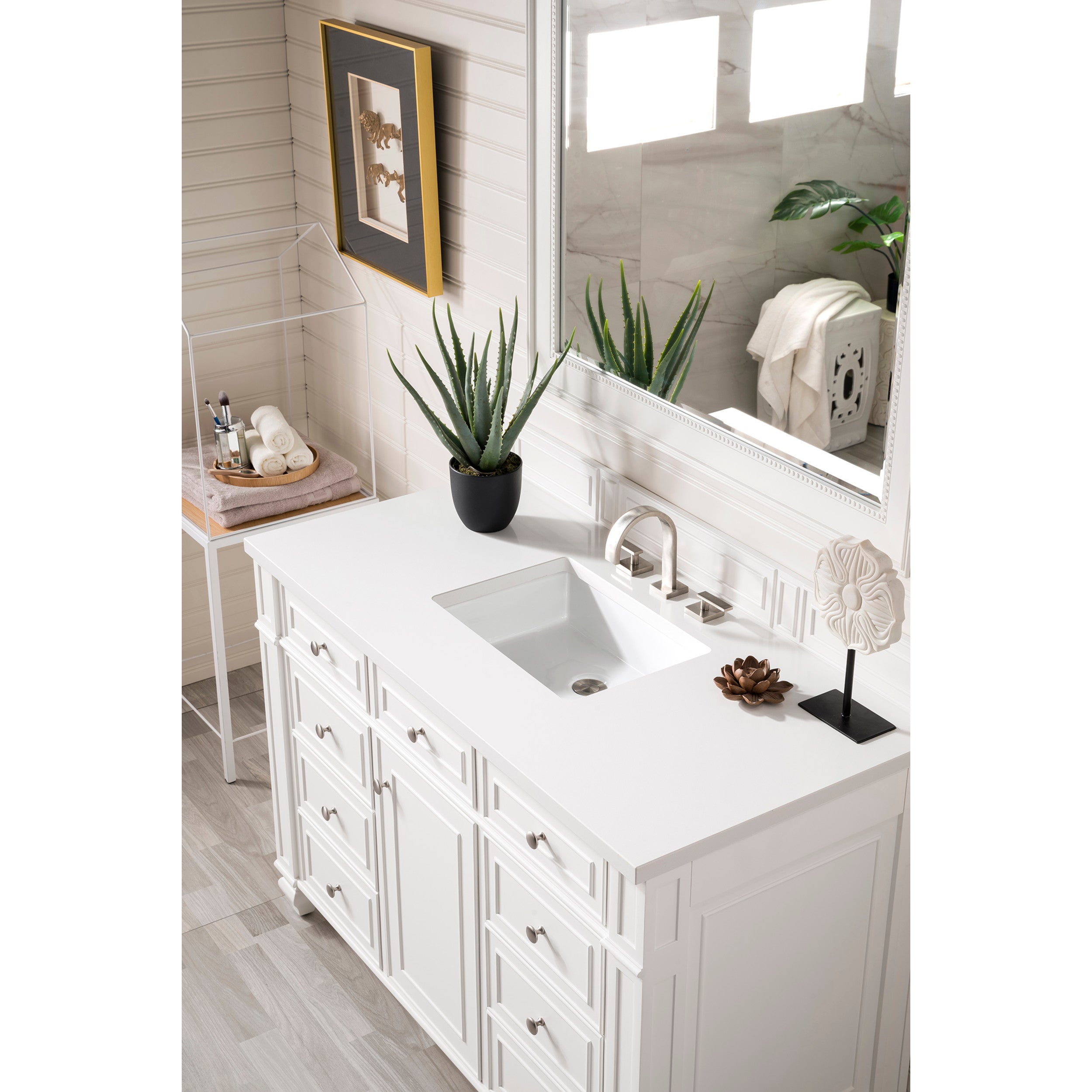 Bright White / White Zeus - 3 Faucet Holes