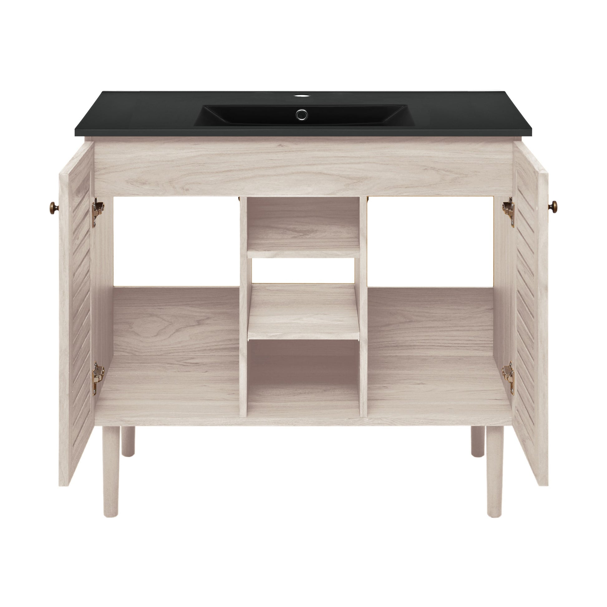 White Oak / Black / 1-Hole