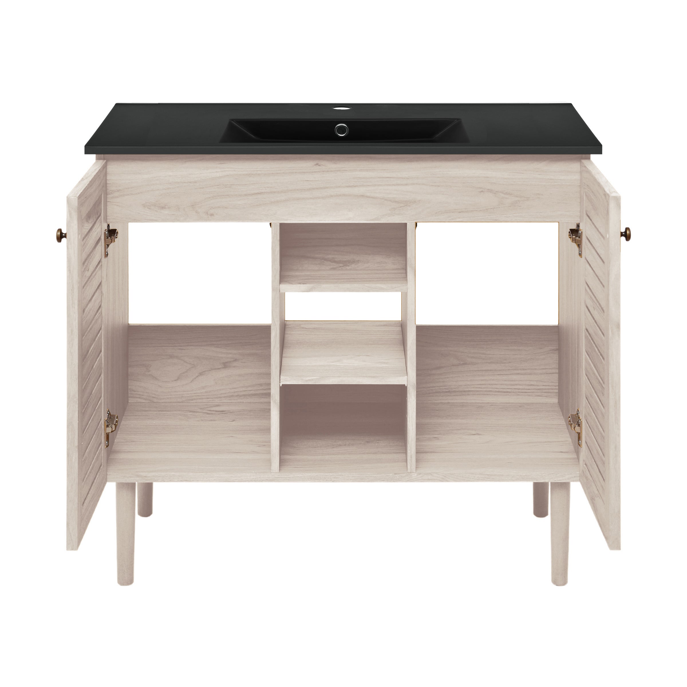 White Oak / Black / 1-Hole