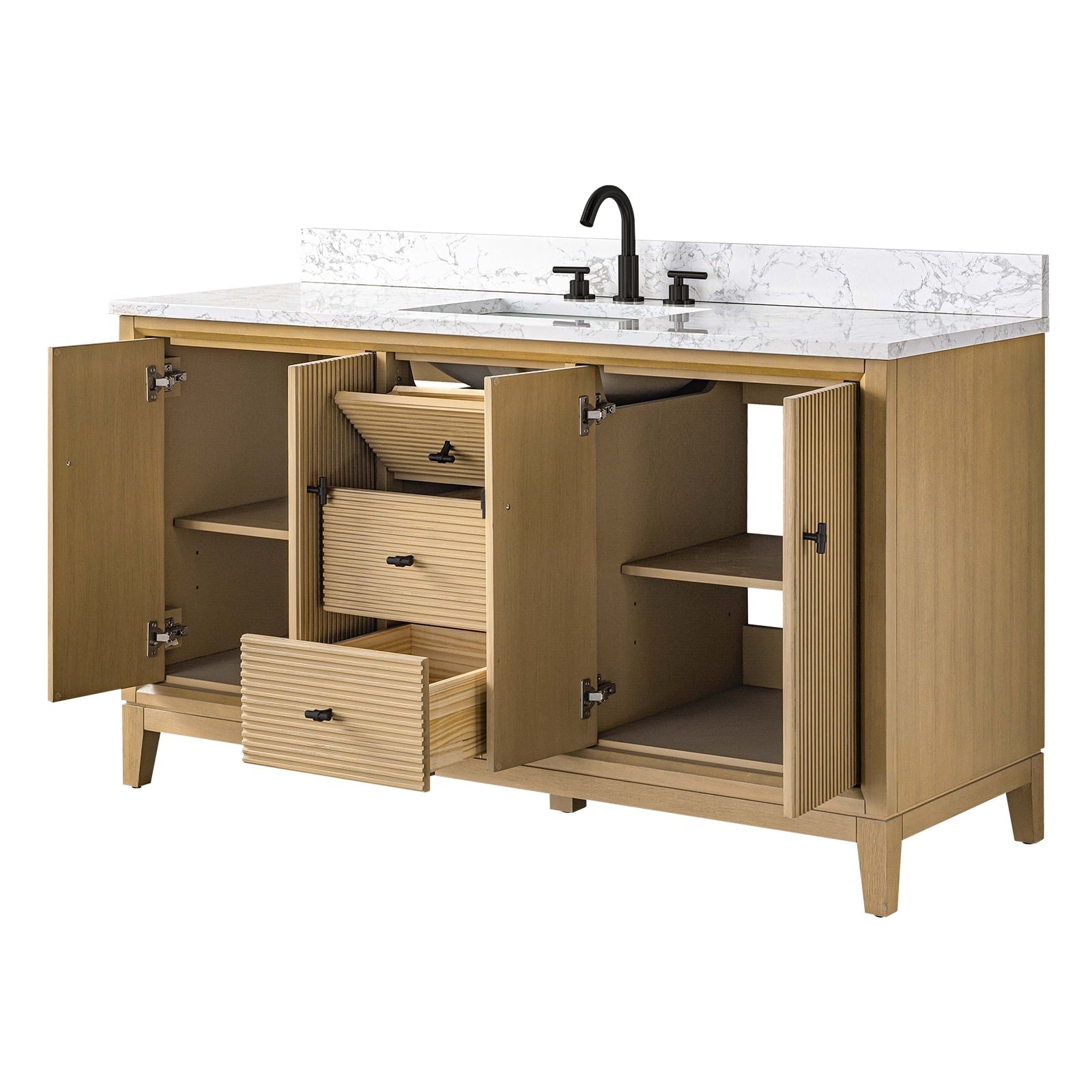 Linear Natural Oak / Matte Black