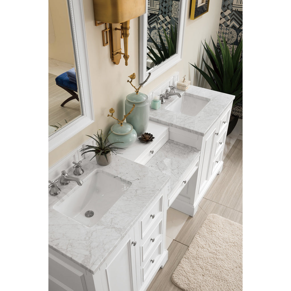 Bright White / Carrara White - 3 Faucet Holes