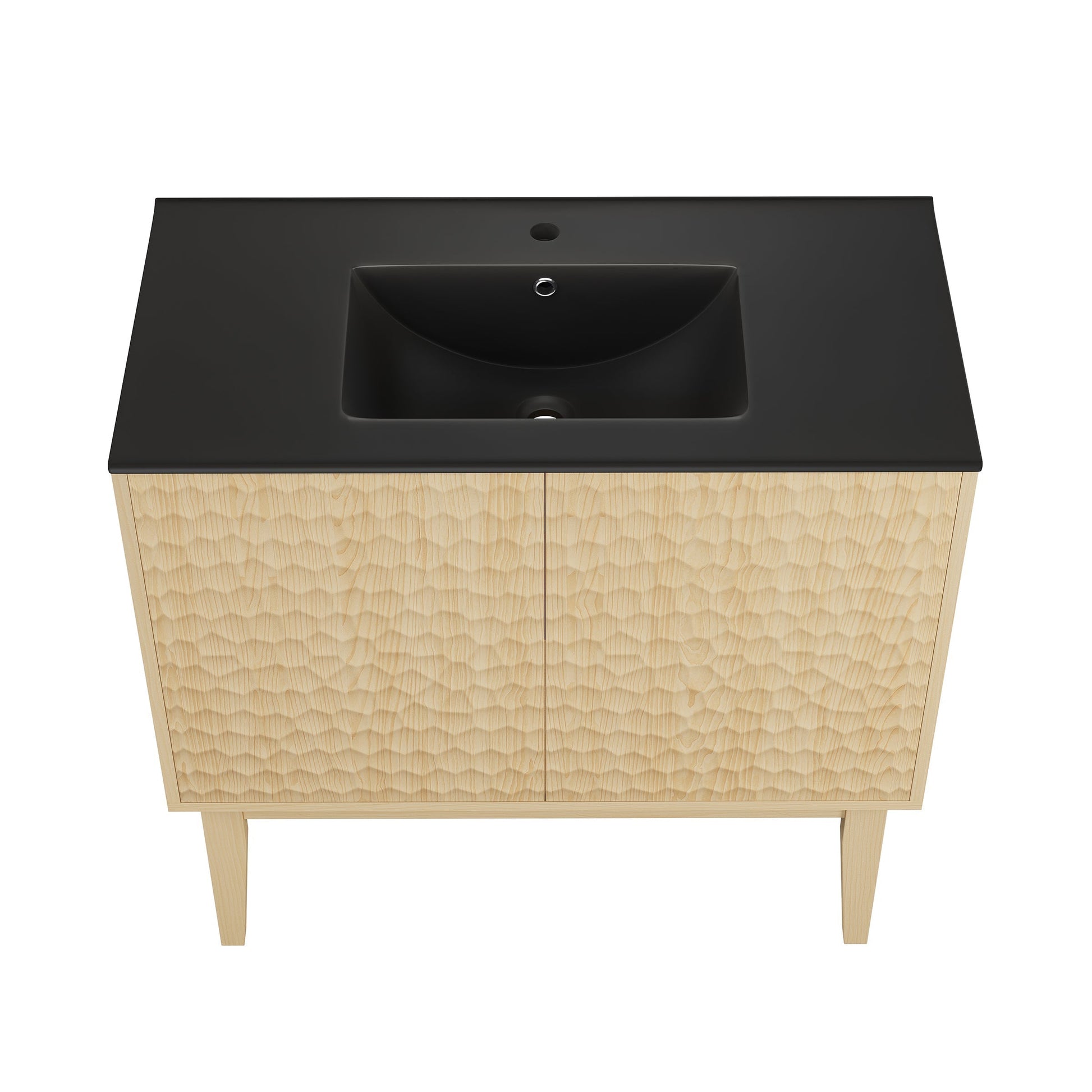Natural Oak / Matte Black / 1-Hole