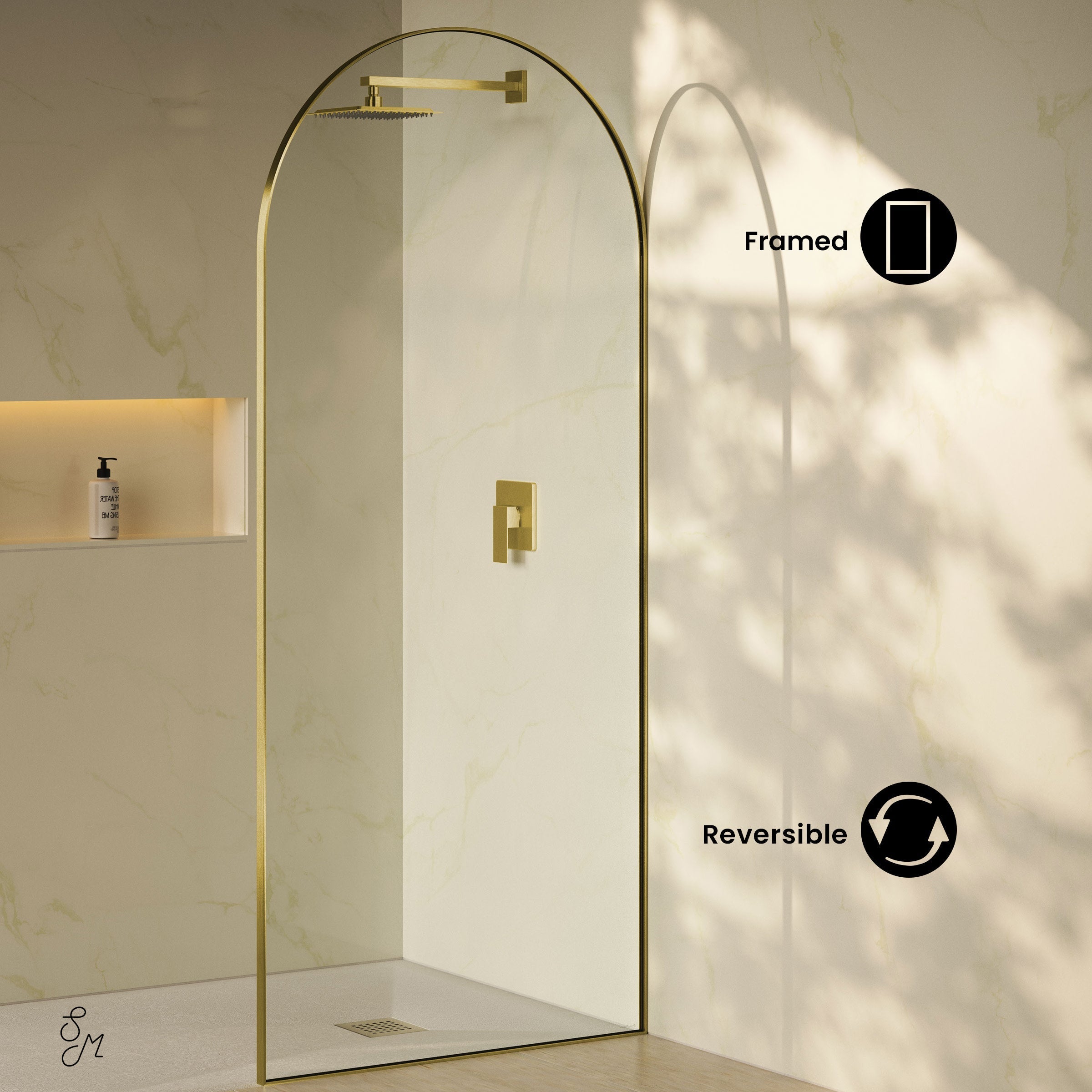 Brushed Gold / Shower Door