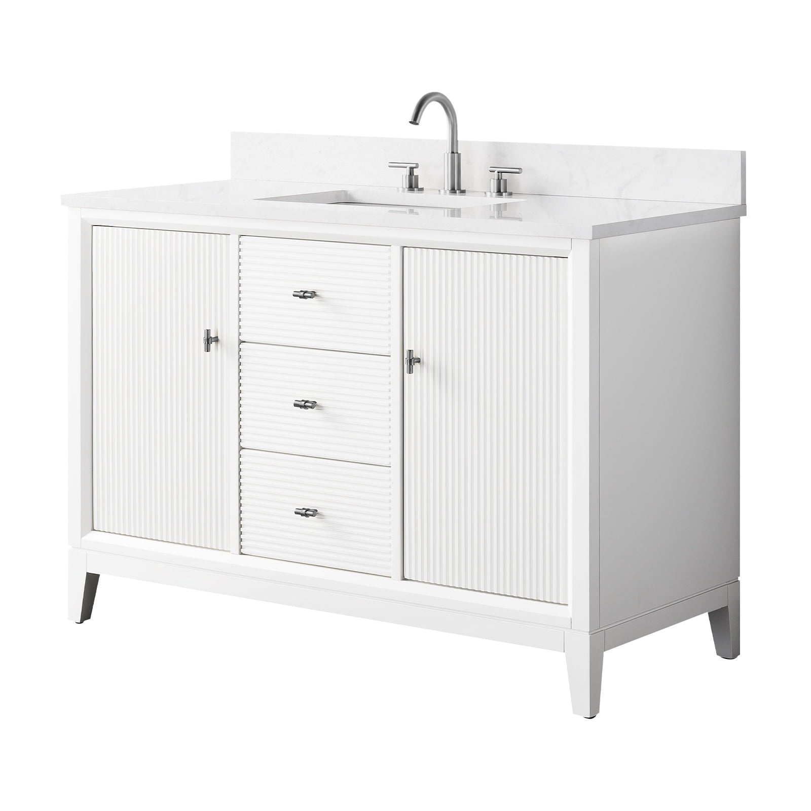 Linear White / Brushed Nickel