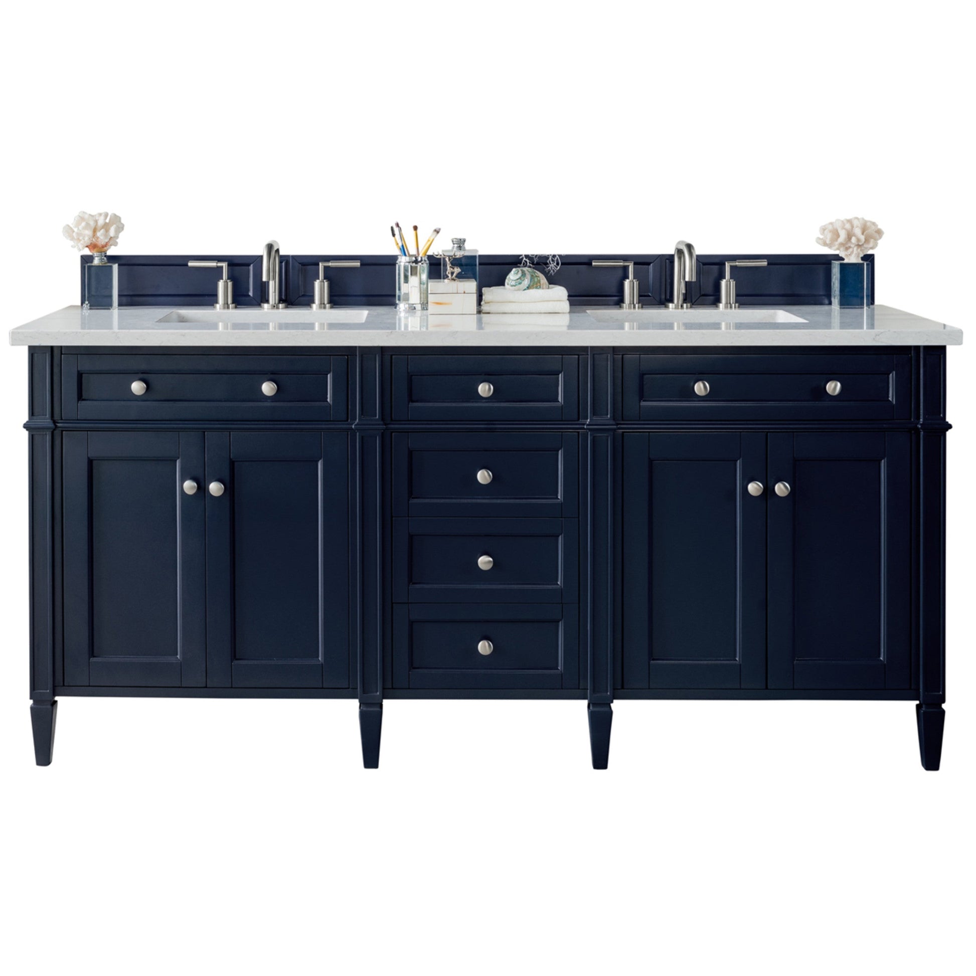 Victory Blue / Eternal Jasmine Pearl - 3 Faucet Holes