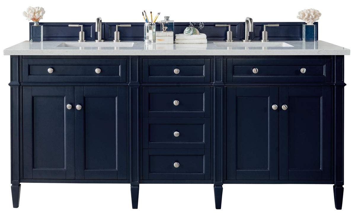Victory Blue / Eternal Jasmine Pearl - 3 Faucet Holes