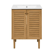 Golden Oak / White / 3-Hole