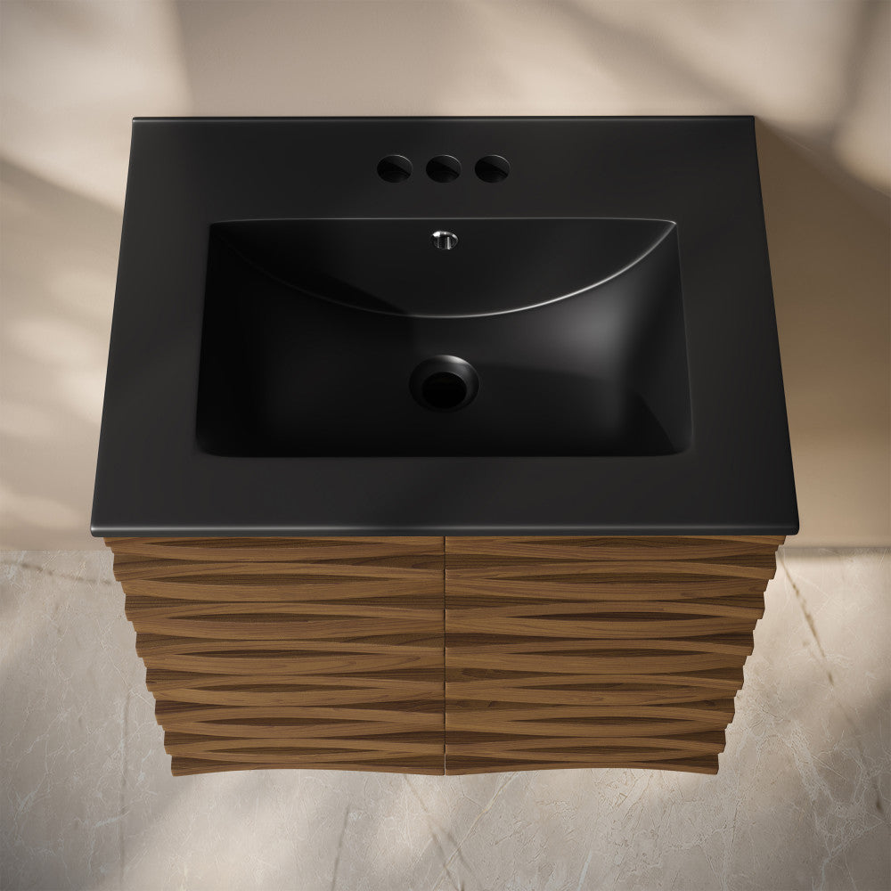 Brown Oak / Black / 3-Hole Center