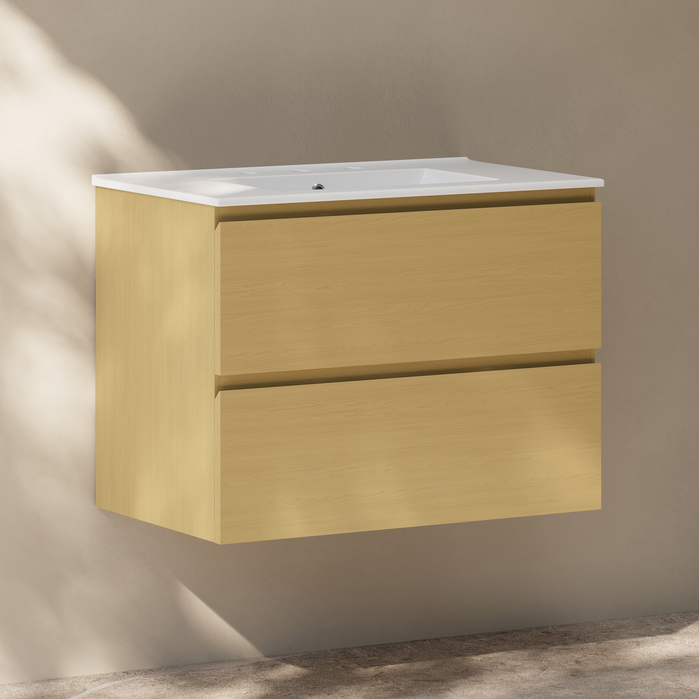 Natural Oak / Glossy White / 3-Hole