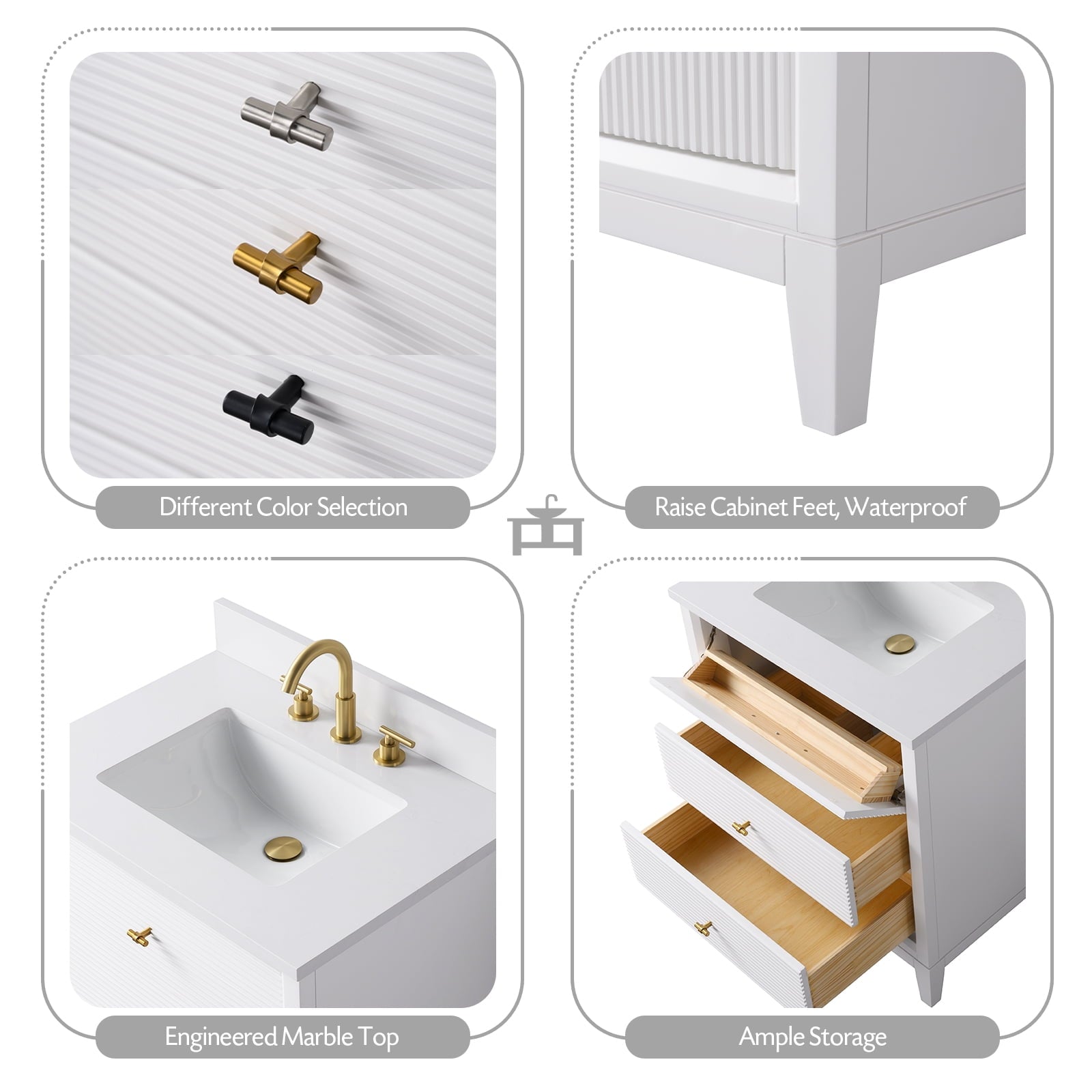 Linear White / Matte Black