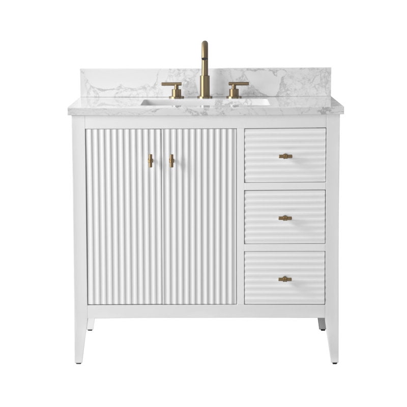 Linear White / Golden Brushed