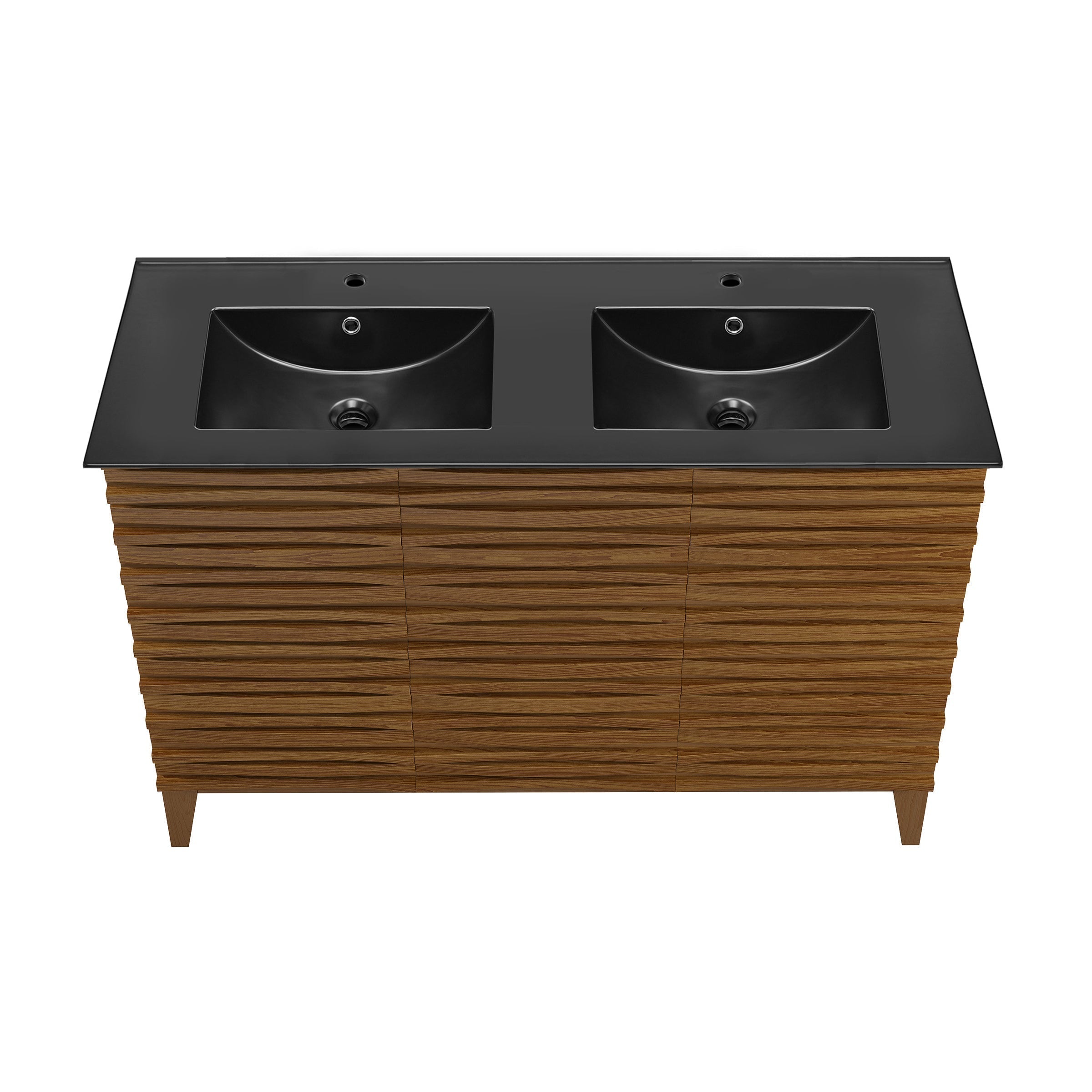 Brown Oak / Matte Black / 1-Hole