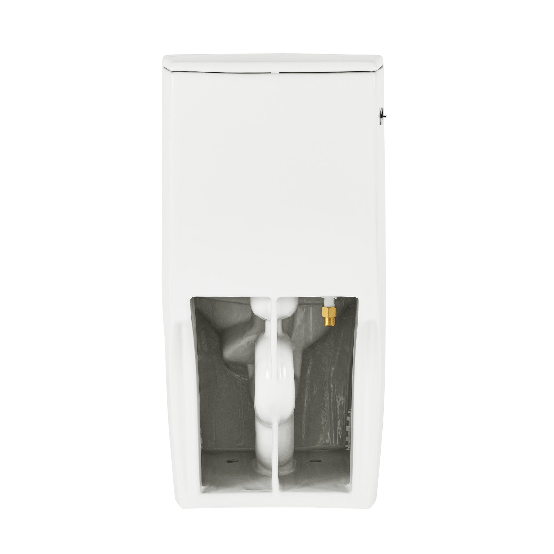 Glossy White / Dual Touchless - Left / Chrome