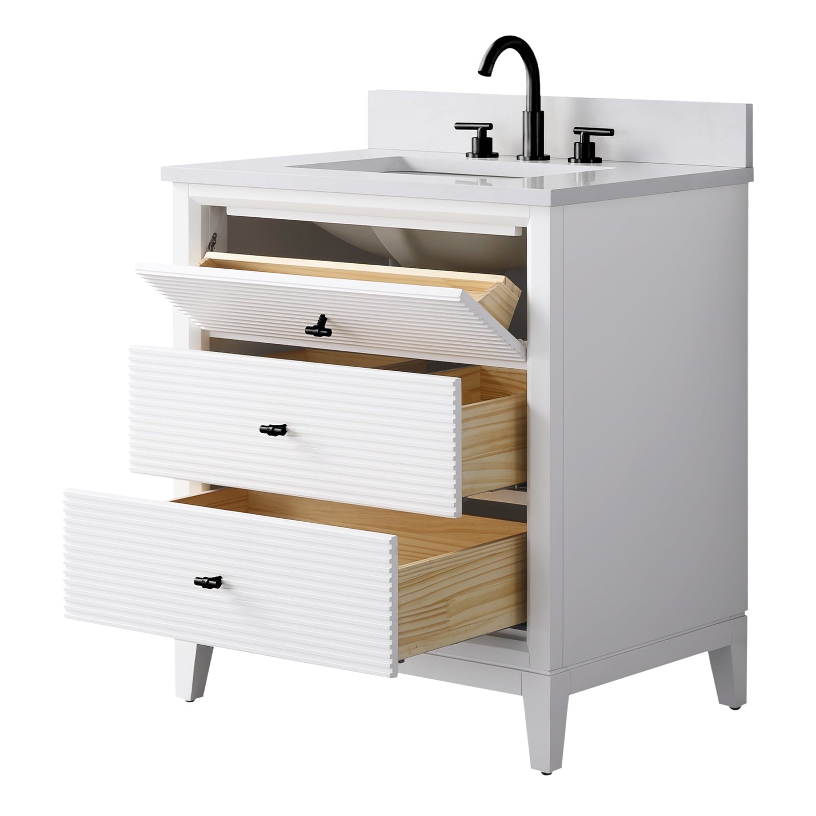 Linear White / Matte Black