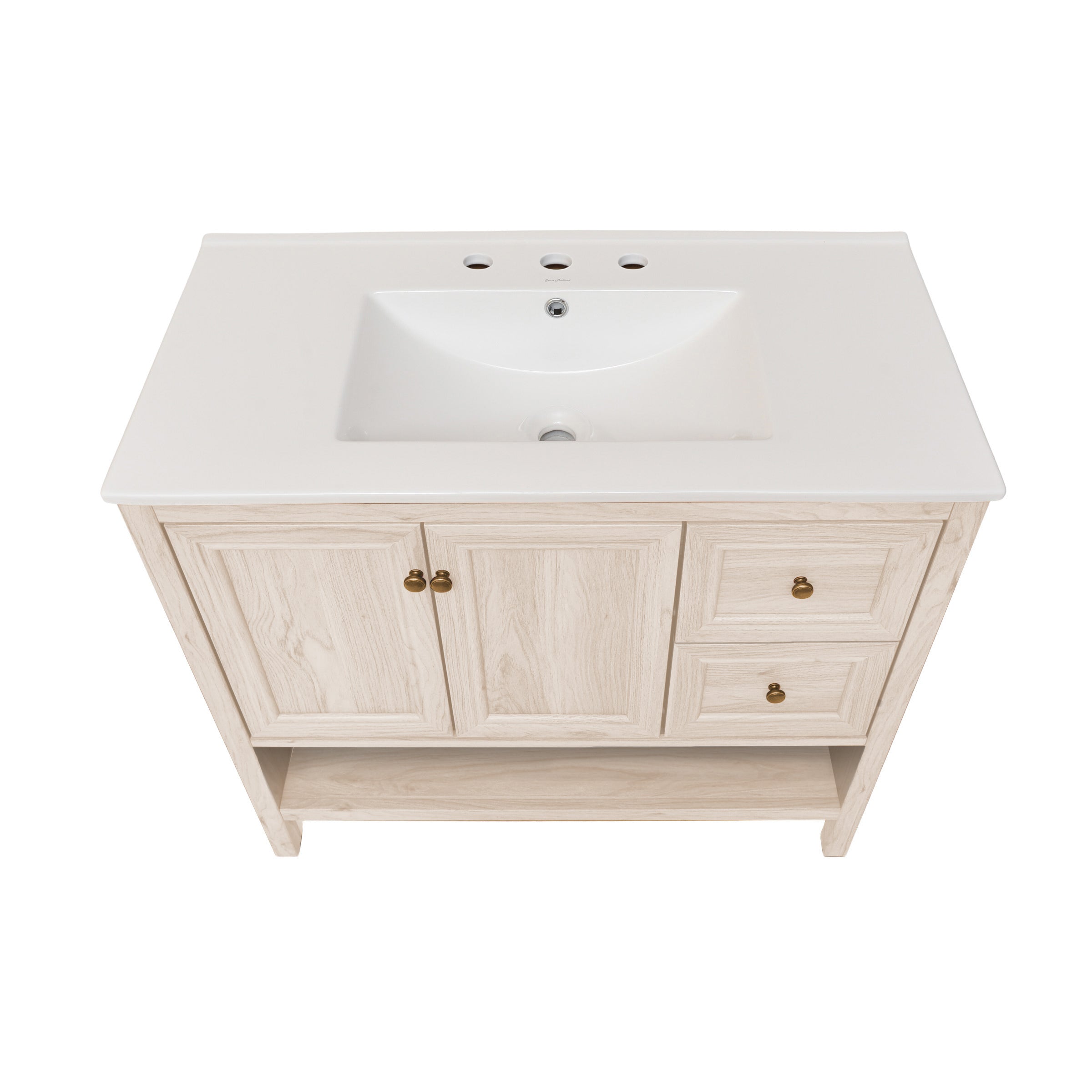White Oak / White / 3-Hole